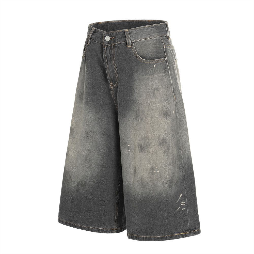 Japanese Brand × Jean Punk distressed washed vintage gradient denim shorts Size US 32 / EU 48 - 2 Thumbnail