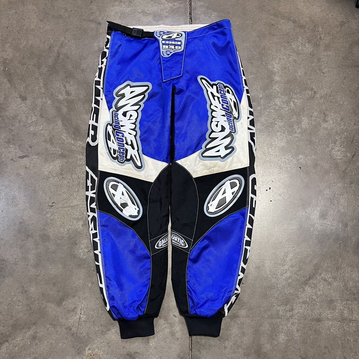 Fox Racing × Vintage Vintage 90s Answer Racing Edge Motocross Pants MotoX BMX Size US 32 / EU 48 - 1 Thumbnail