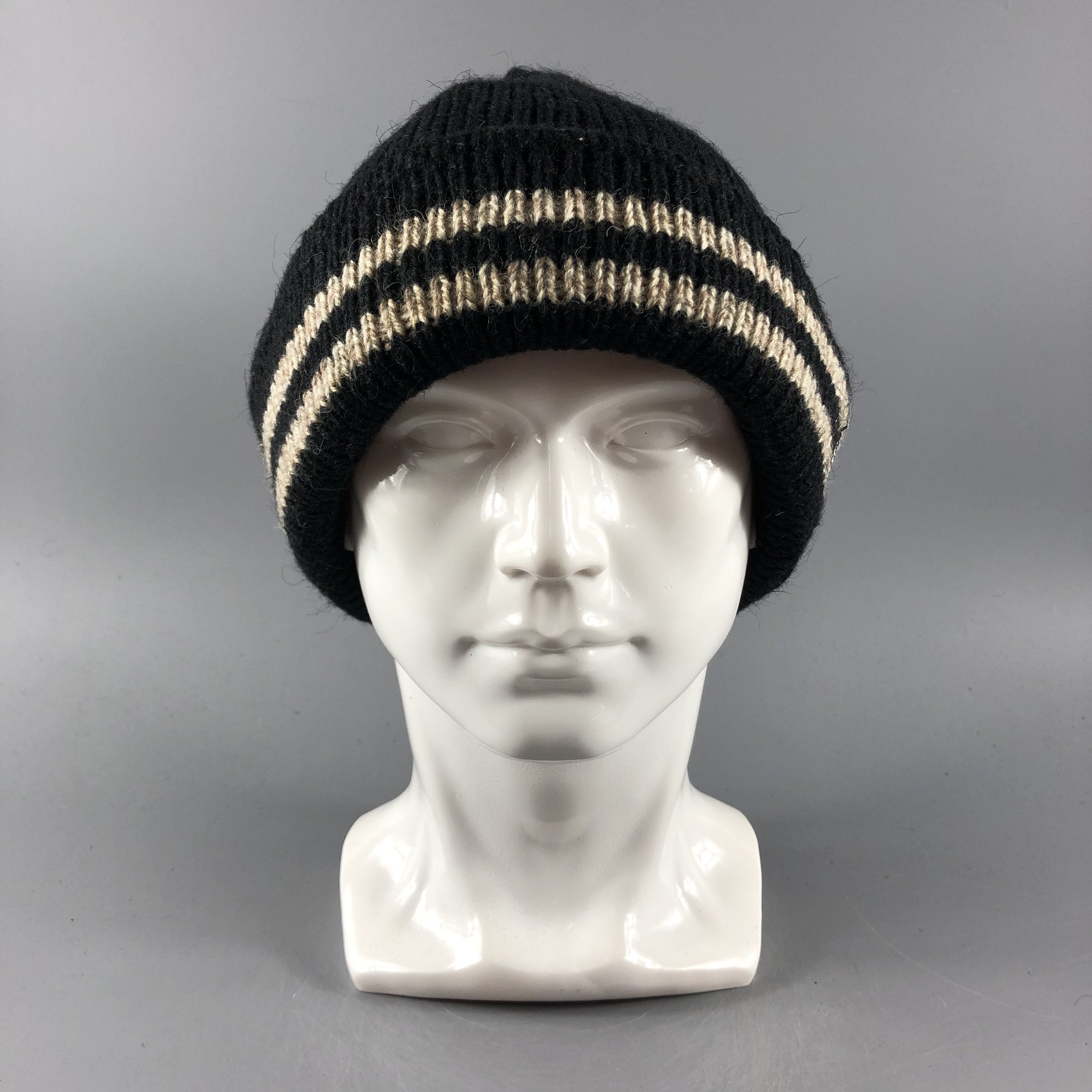 image of Thinsulate Thermal Hats Stripe Beanie Knit Snow Cap B782, Men's