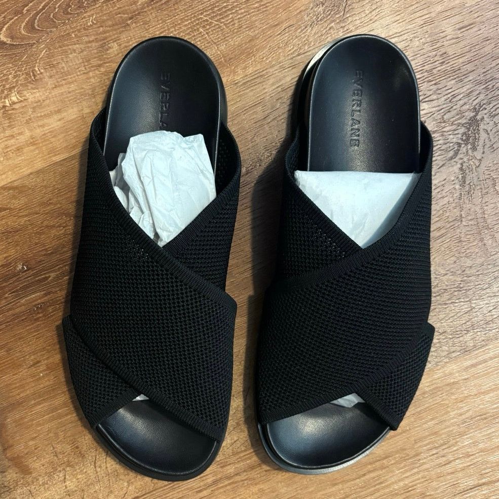 Everlane NEW Everlane The ReKnit Form Crossover Sandal Black Size 9 Size US 9 / IT 39 - 5 Thumbnail