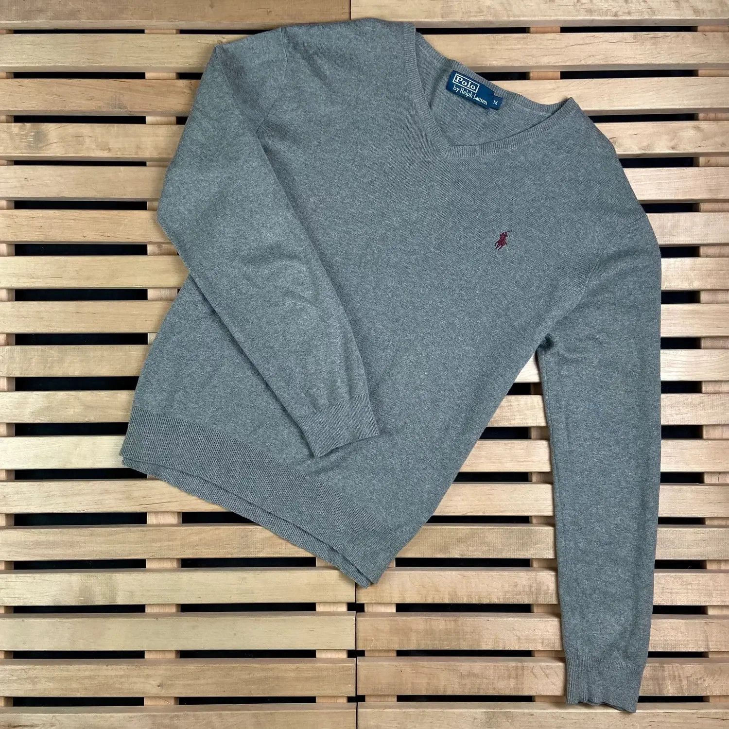 Polo Ralph Lauren × Ralph Lauren × Vintage Mens Sweater Jumper Polo Ralph Lauren Vintage Size M V Neck Size US M / EU 48-50 / 2 - 1 Thumbnail