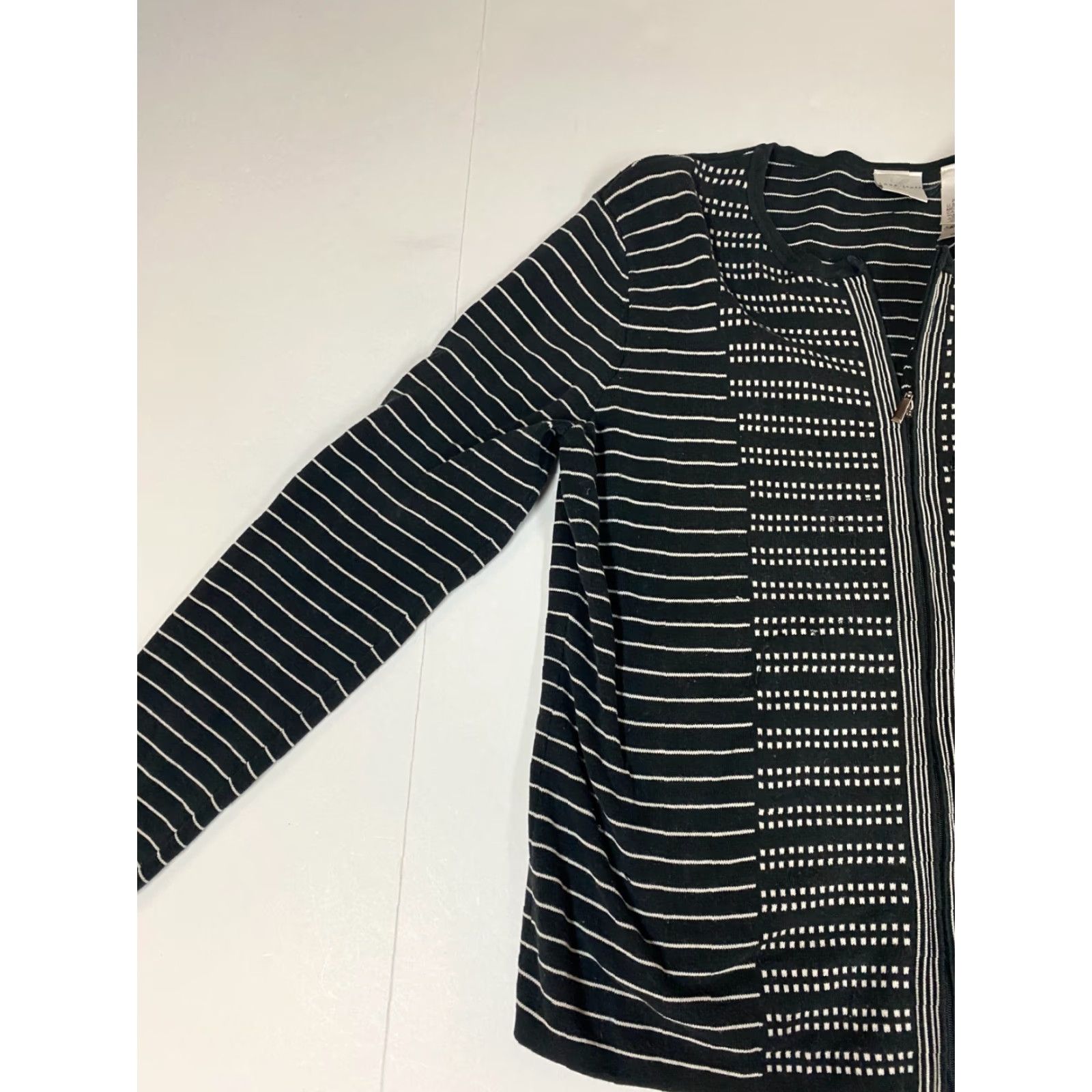 Vintage Emma James Womens Sweater Dolman Sleeve Crew Neck Pullover Petite Black Knit Size L / US 10 / IT 46 - 3 Thumbnail