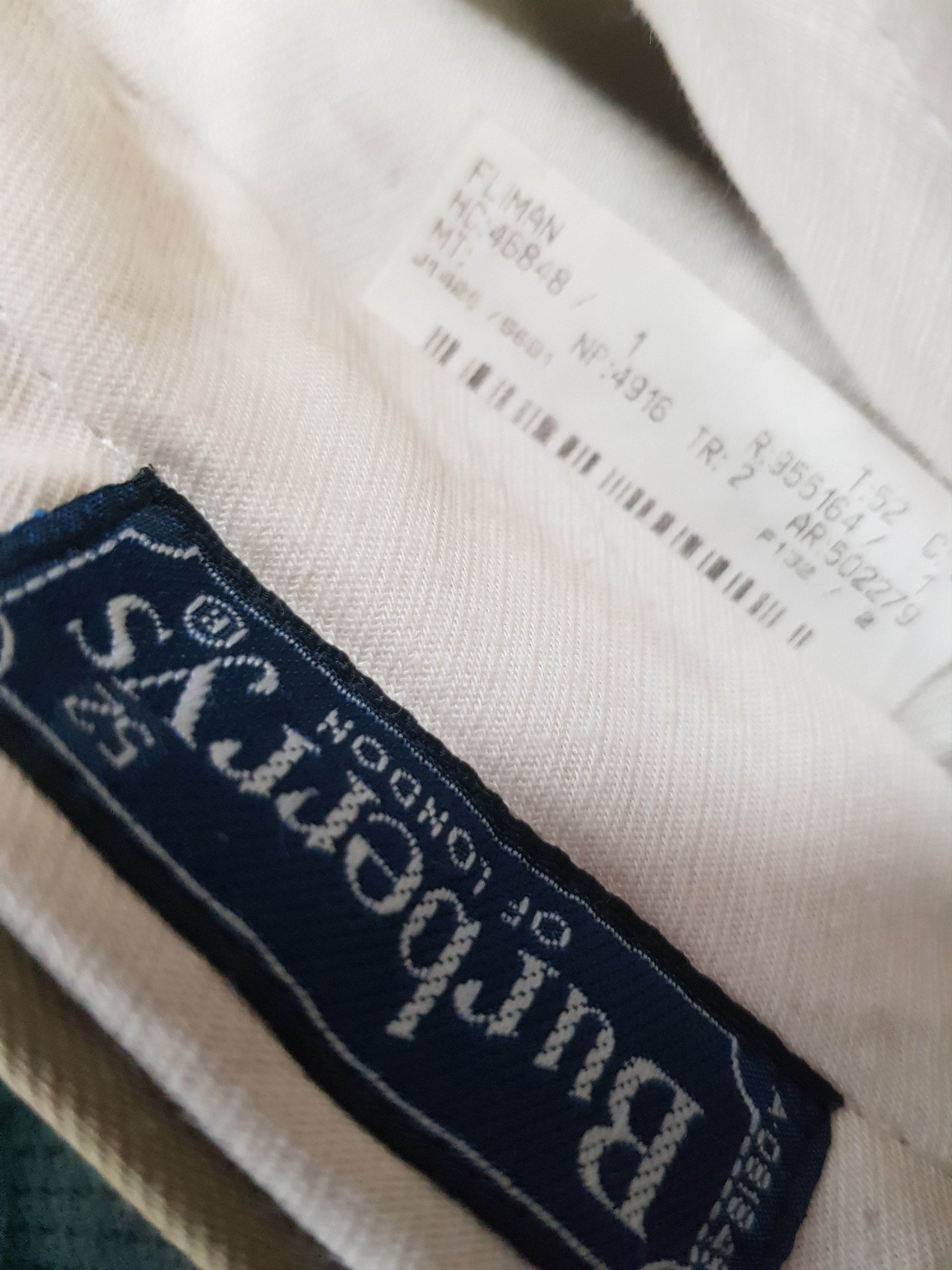 Burberry × Designer × Vintage 90s Vintage faded Khaki cream Burberry Wool chino Trousers Size US 36 / EU 52 - 6 Thumbnail