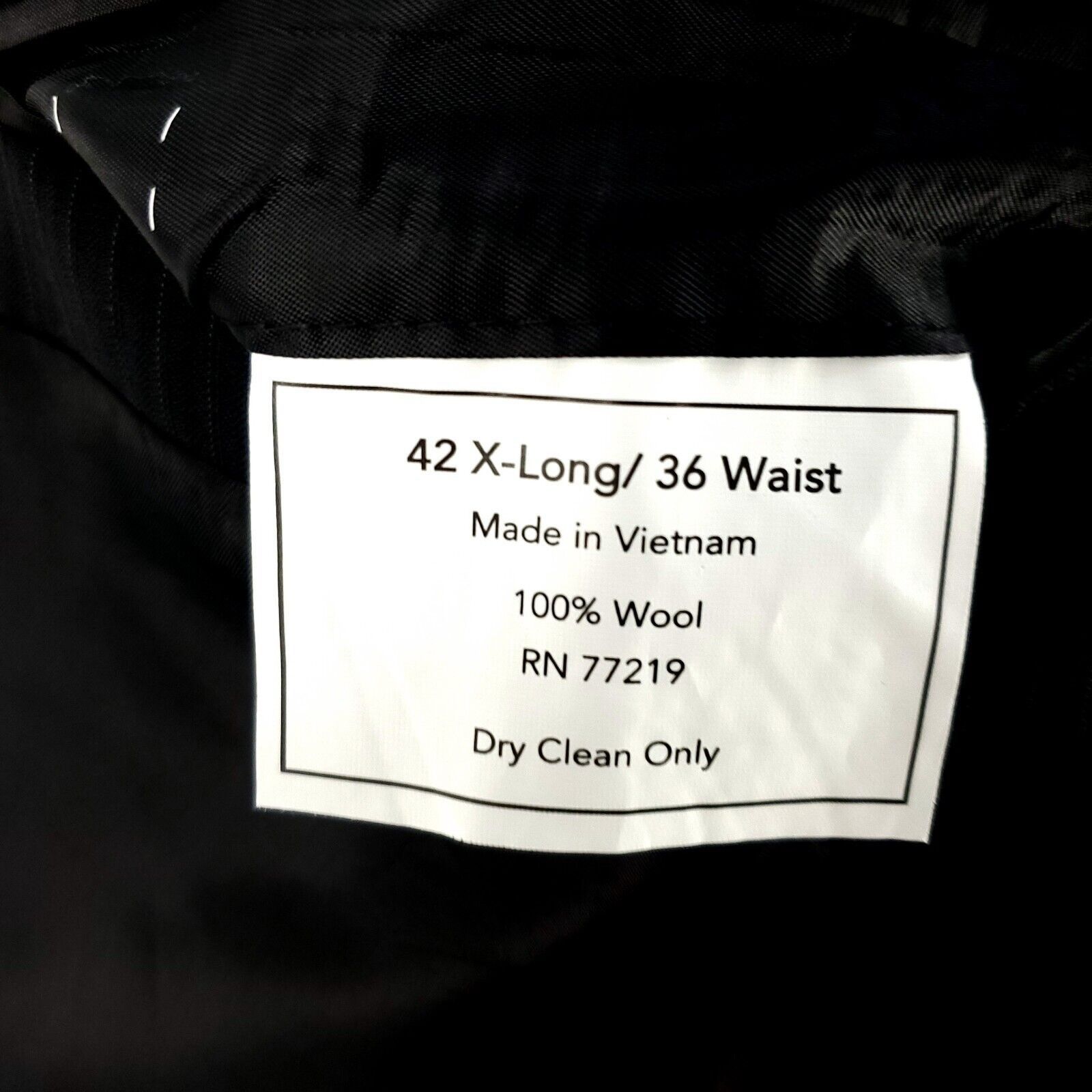 Joseph & Feiss Joseph & Feiss Wool 2 Button 2 Piece Suit 42L Charcoal Gray Size 42L - 9 Thumbnail