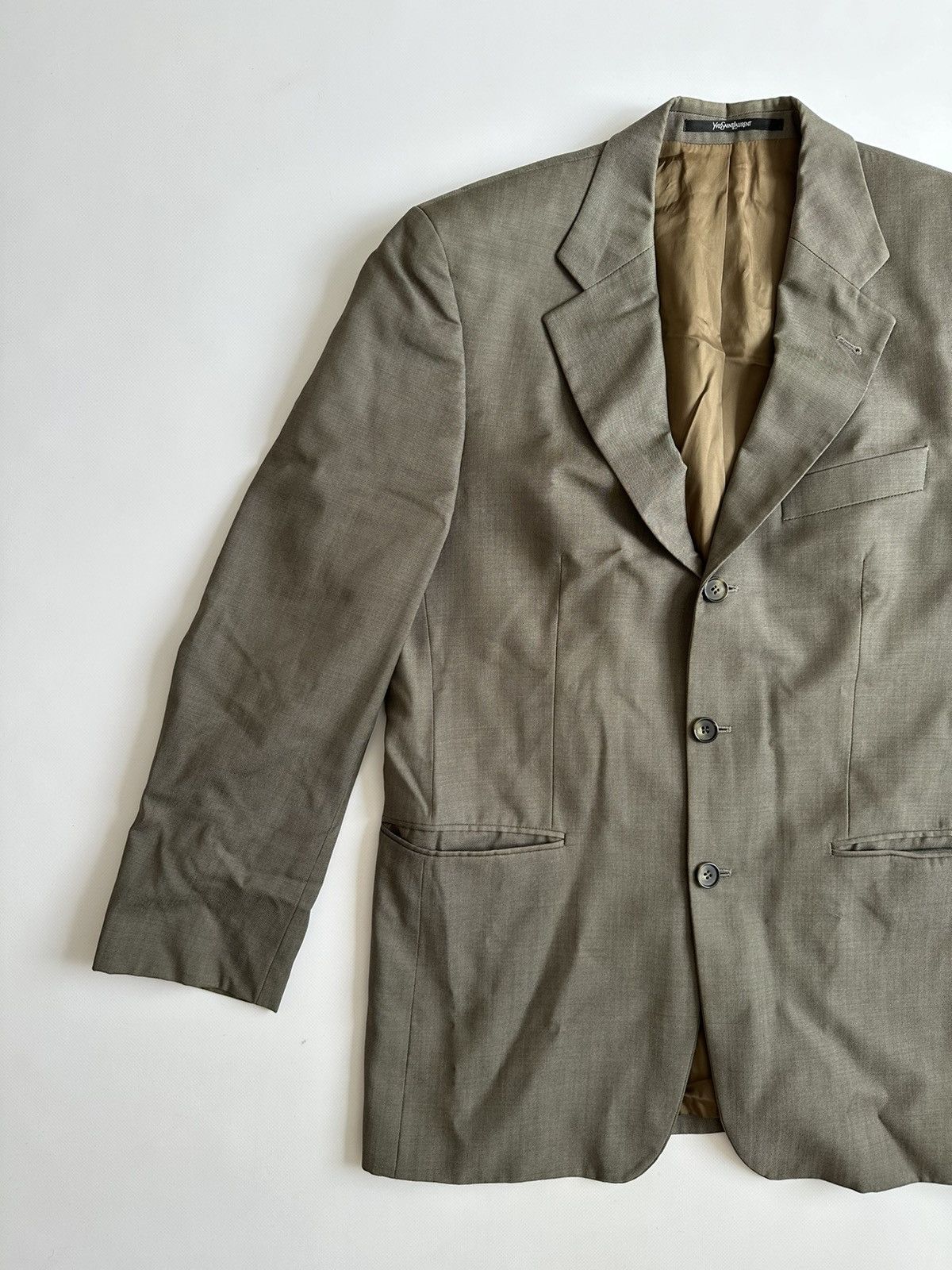 Yves Saint Laurent Yves Saint Laurent Viscose Blazer Pour Homme Size 48 Size 48R - 3 Thumbnail