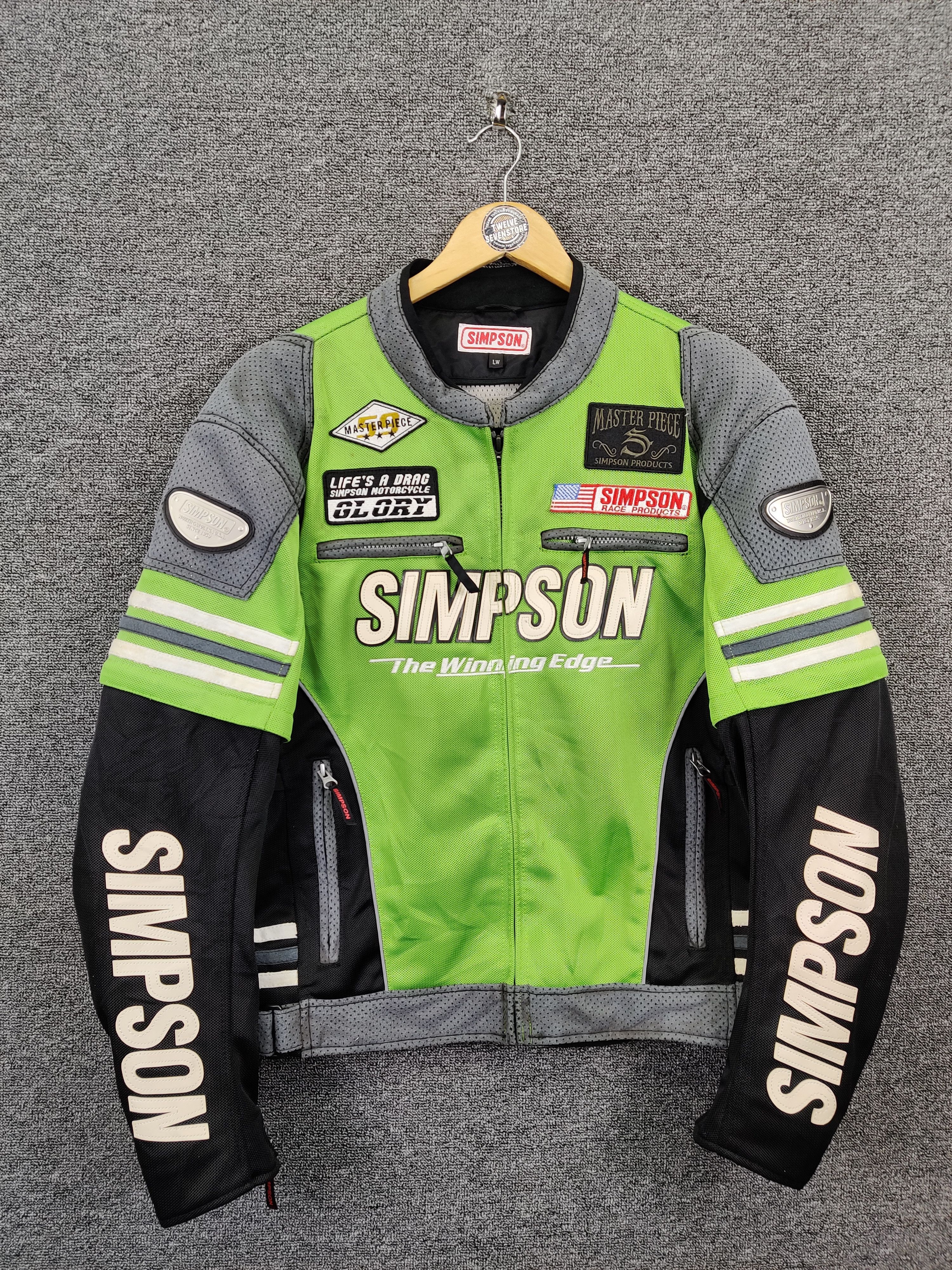 Vintage Vintage Simpson Racing Motorcycle Jacket Size US M / EU 48-50 / 2 - 1 Thumbnail