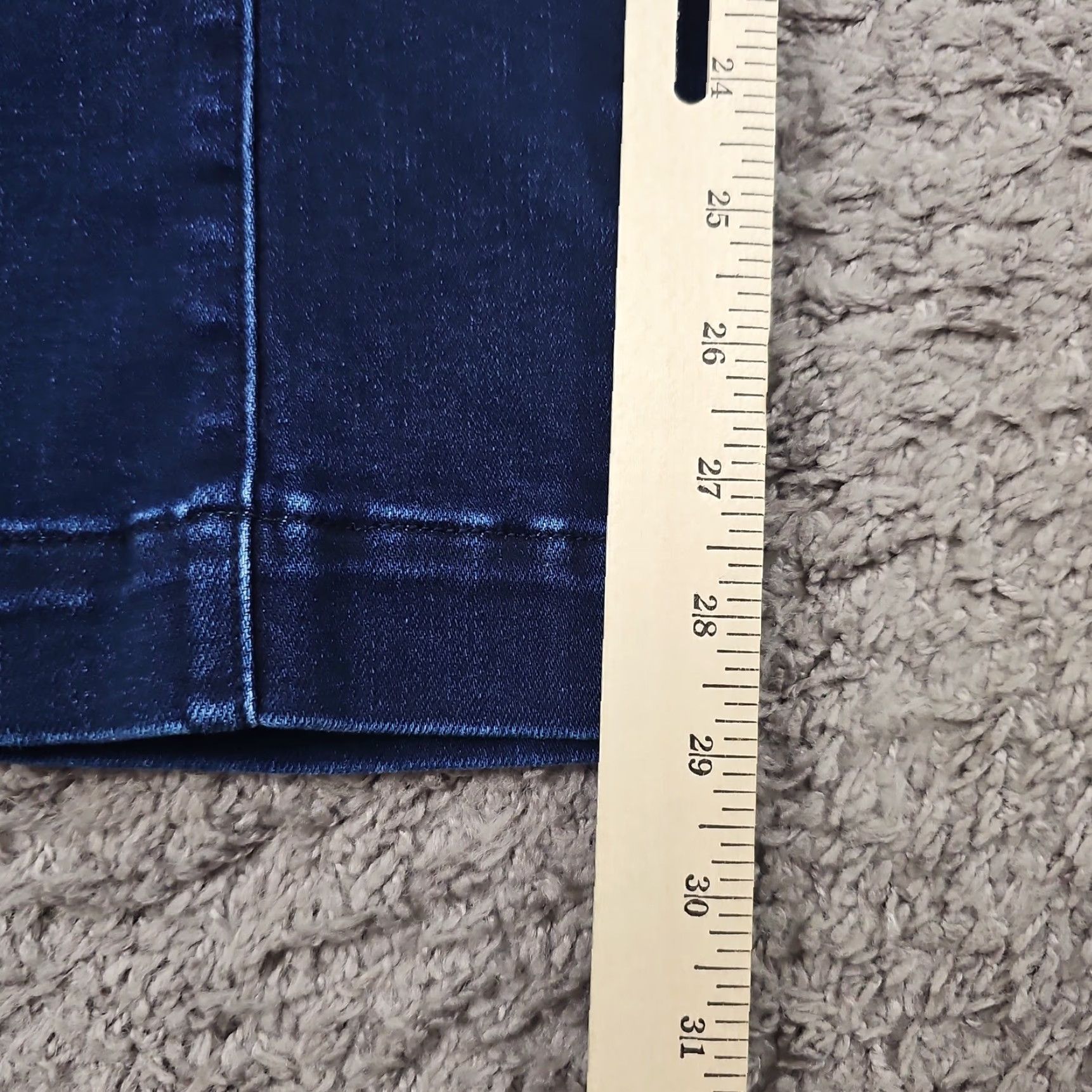 Doublet Judy Blue Jeans Womens 9 Straight Dark Stretch Double Knee Workwear Casual 26x29 Denim Cotton Polyester Spandex 29 Inseam Size 30" / US 8 / IT 44 - 5 Thumbnail