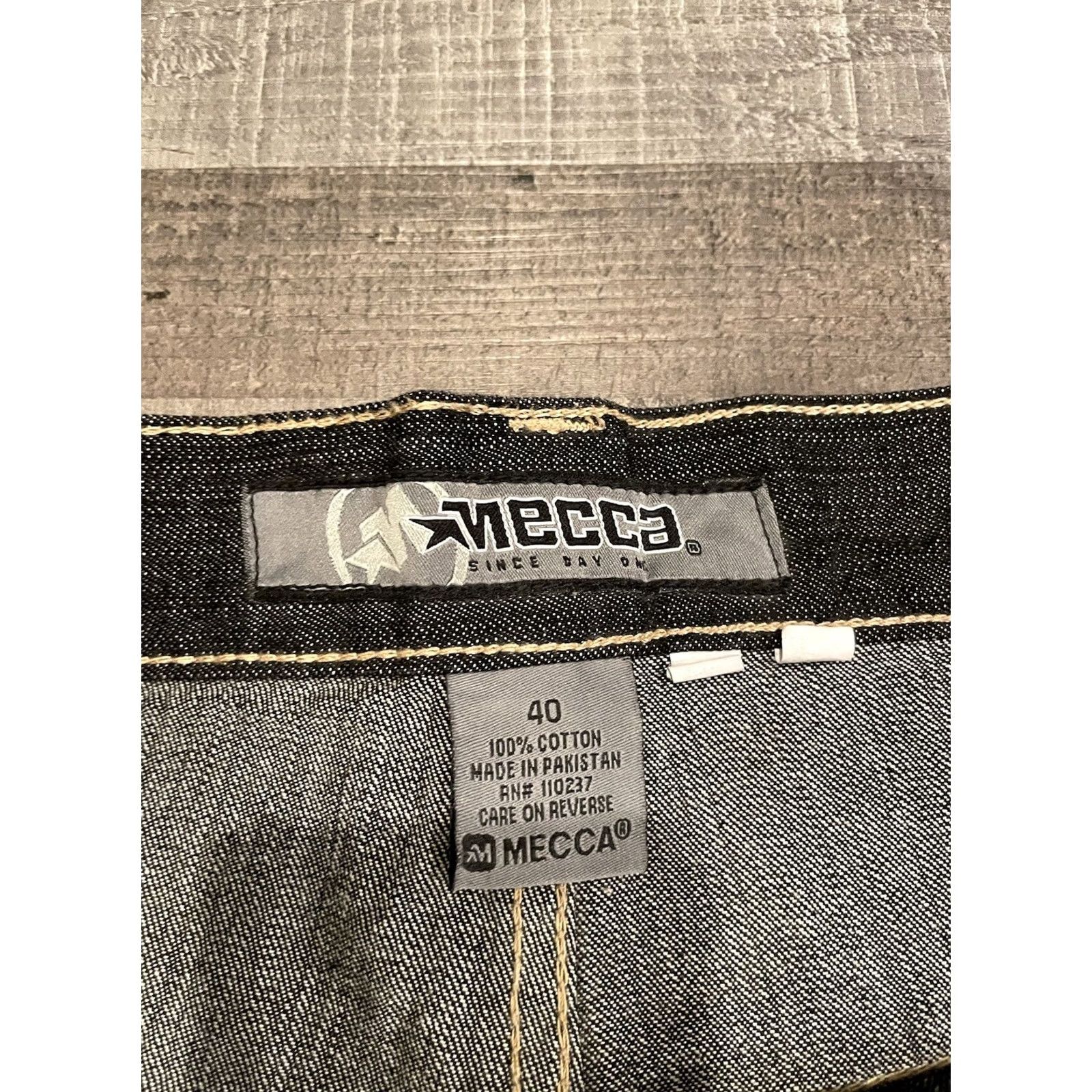 Vintage VINTAGE Mecca Shorts Bermuda Casual Denim 40 Relaxed 16 in Inseam 5-Pocket Blue 90s Hip Hop USA Mens Size US 40 / EU 56 - 7 Thumbnail
