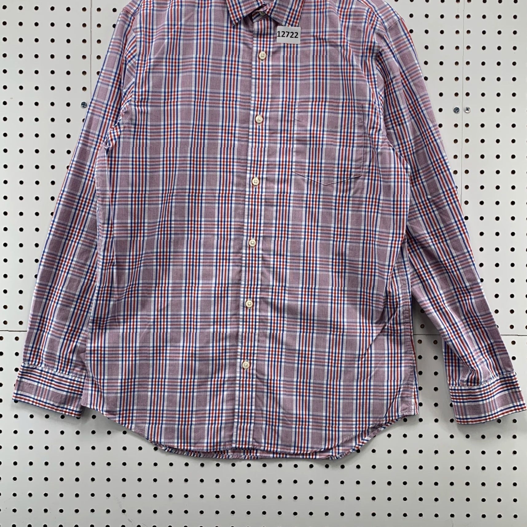 Banana Republic VINTAGE Banana Republic Shirt Men Large Red Check Slim Fit Non-Iron Button-Up Size US L / EU 52-54 / 3 - 5 Thumbnail