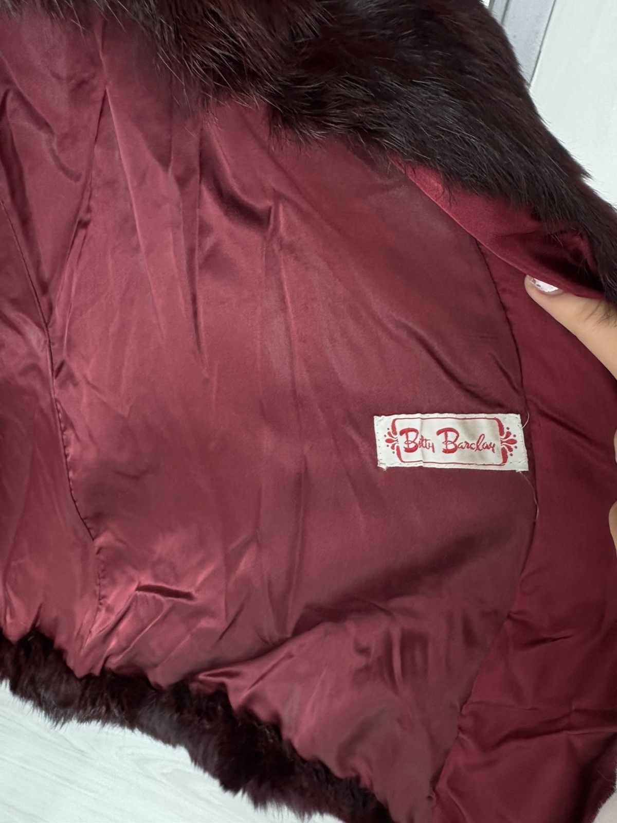 Vintage Betty Barclay fur coat Size L / US 10 / IT 46 - 2 Thumbnail
