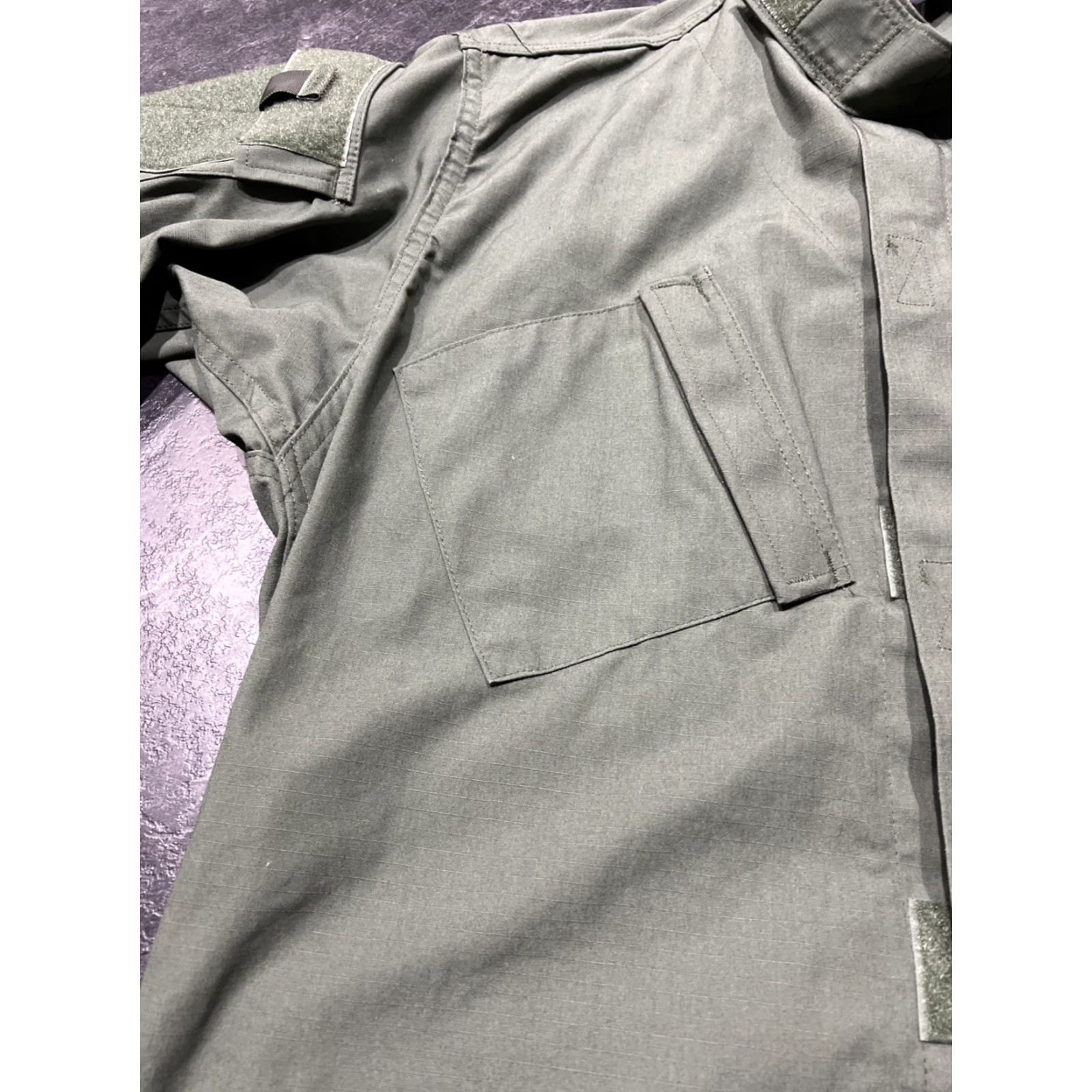 Olive VINTAGE TRU-SPEC Military Tactical Response Shirt Men’s Large Olive Drab Green Ripstop Cotton Blend Size US L / EU 52-54 / 3 - 5 Thumbnail