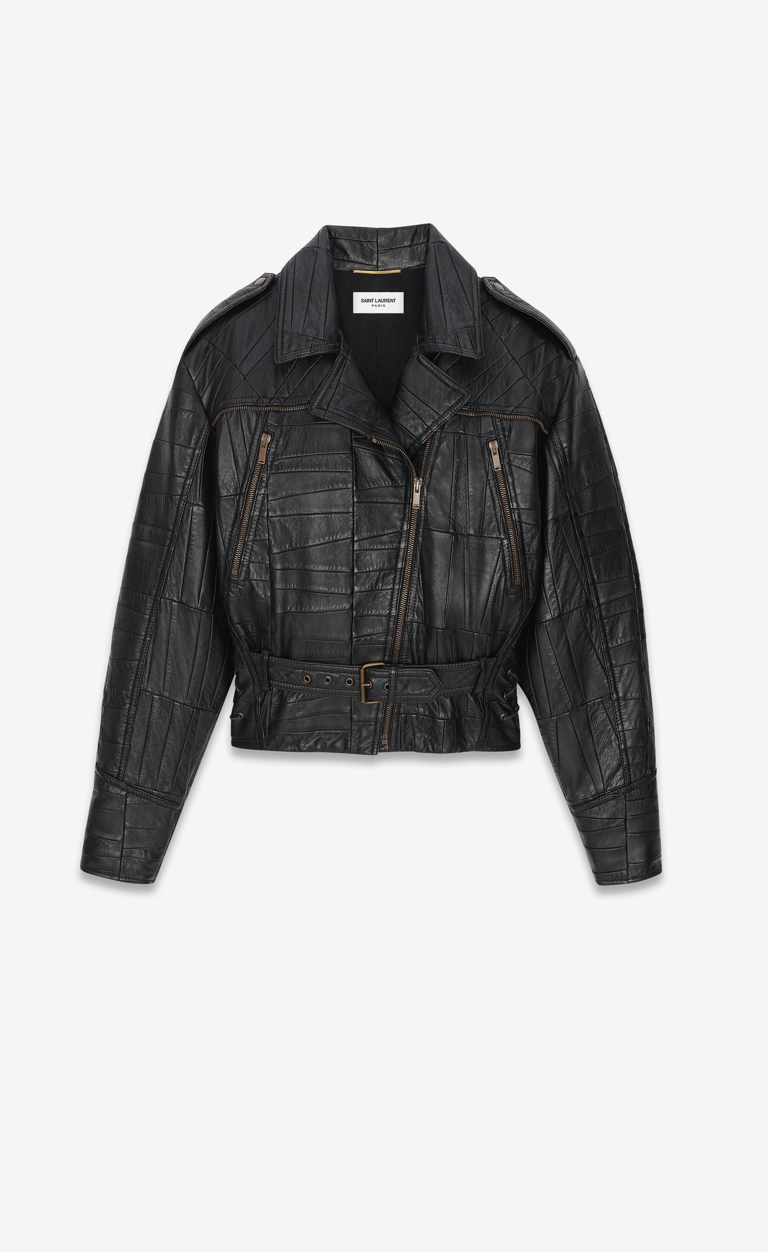 Saint Laurent Paris Biker Jacket In Lambskin Size XS / US 0-2 / IT 36-38 - 1 Thumbnail