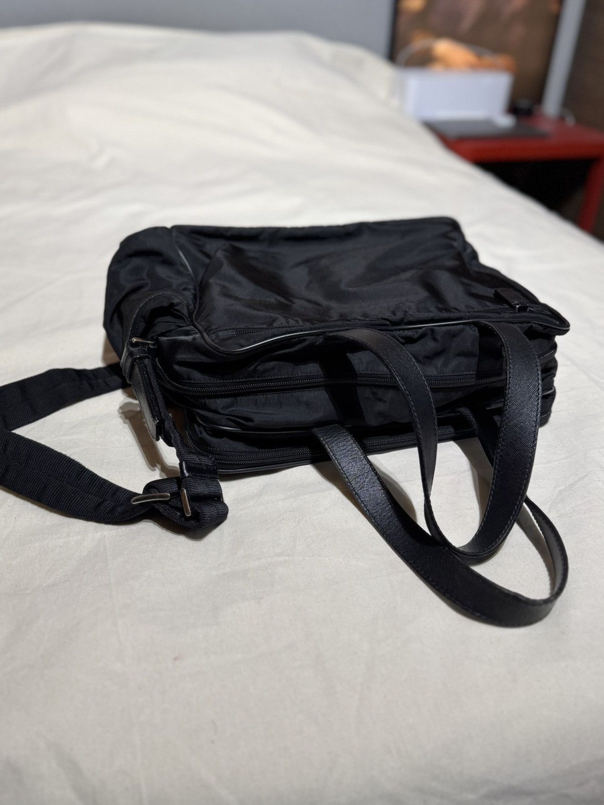 Prada RE NYLON MESSENGER CROSSBODY BAG WEEKENDER DUFFLE Size ONE SIZE - 10 Thumbnail