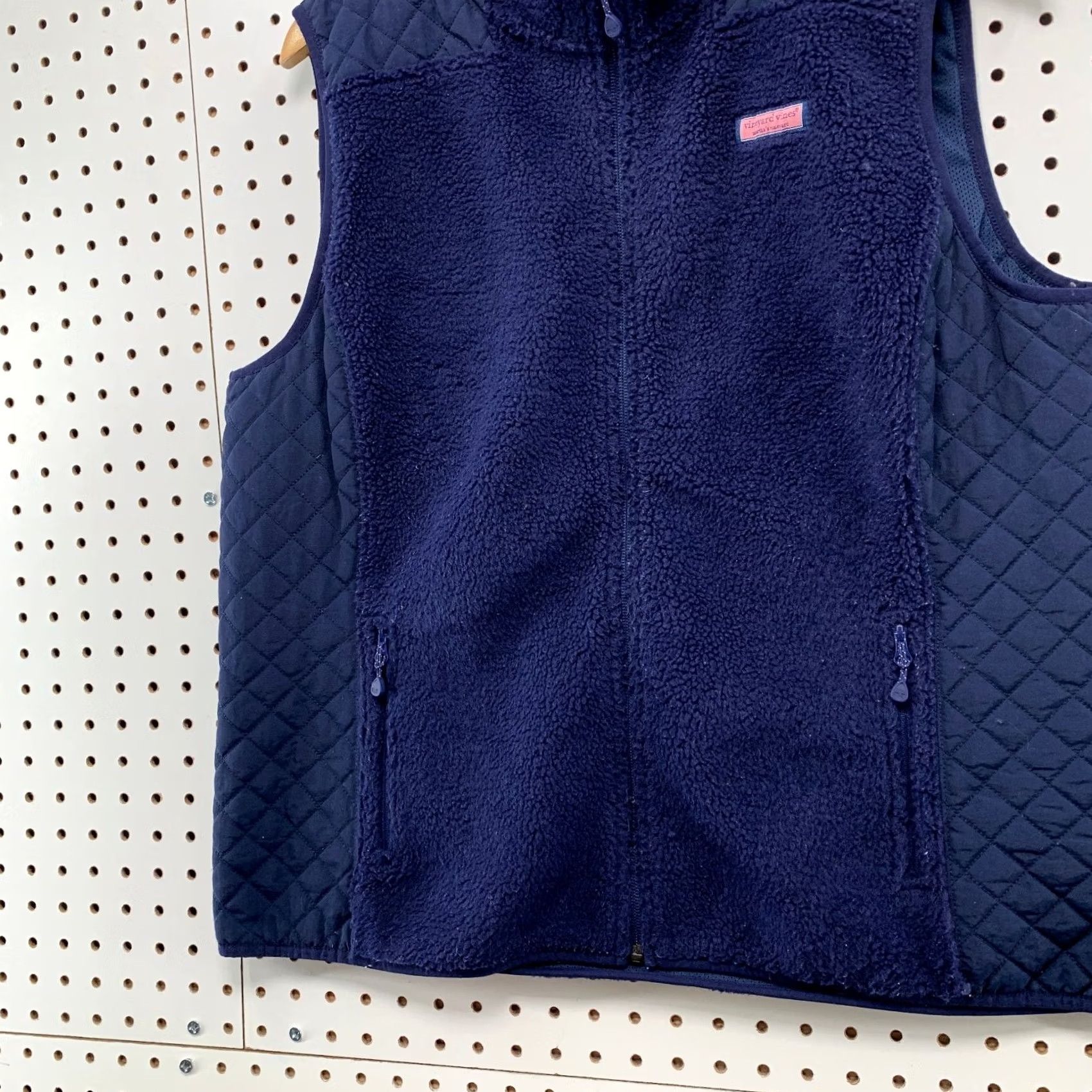 Vineyard Vines Vineyard Vines Fleece Vest Womens XL Blue Quilted Sherpa Sleeveless Preppy Vest Size XL / US 12-14 / IT 48-50 - 5 Thumbnail