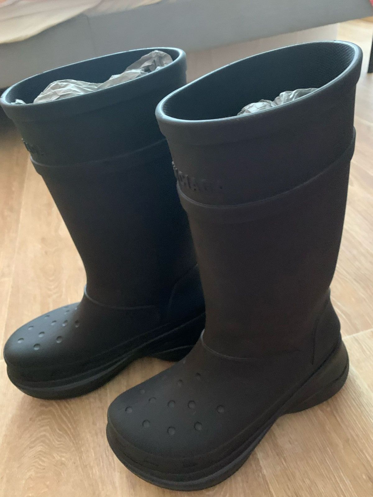 Balenciaga *Brandnew* Balenciaga Black Croc Boots Sz.45 Size US 12 / EU 45 - 8 Thumbnail