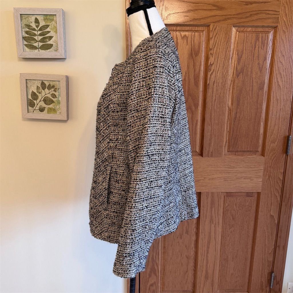 Coldwater Creek Coldwater Creek Women's Tweed Jacket Size 14 Multicolor Ope Size XL / US 12-14 / IT 48-50 - 5 Thumbnail