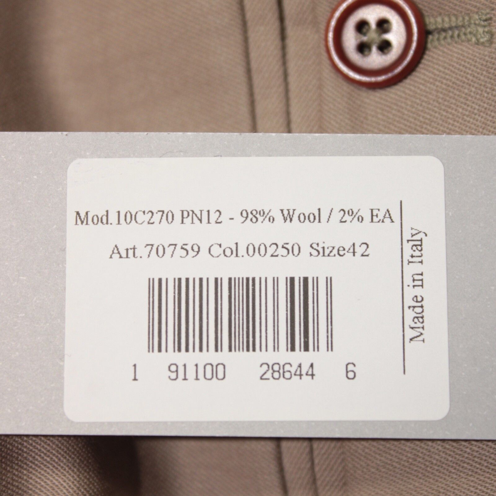 Zanella Zanella New with tags Dress Pants Size 42 US In Beige Size US 42 / EU 58 - 4 Thumbnail