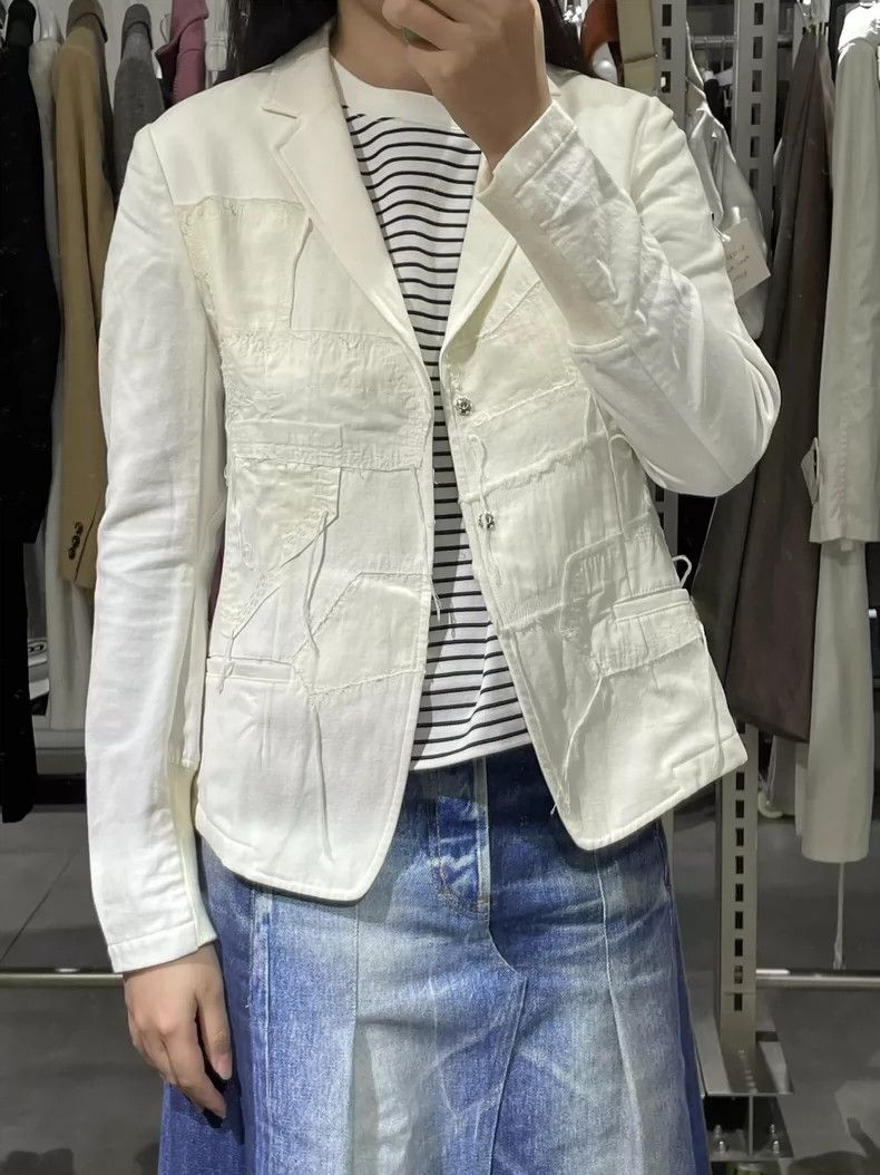 Yohji Yamamoto yohji yamamotoPatchwork blazer jacket 2503-Nextarrow Size US M / EU 48-50 / 2 - 7 Thumbnail