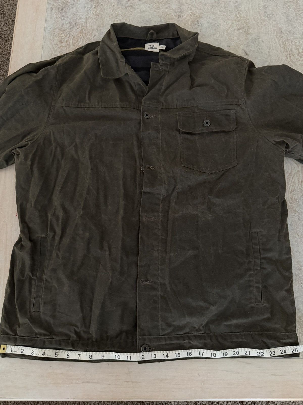 Flint And Tinder Flint and Tinder Waxed Trucker Jacket 4XL-T Fits smaller Size US XXL / EU 58 / 5 - 6 Thumbnail