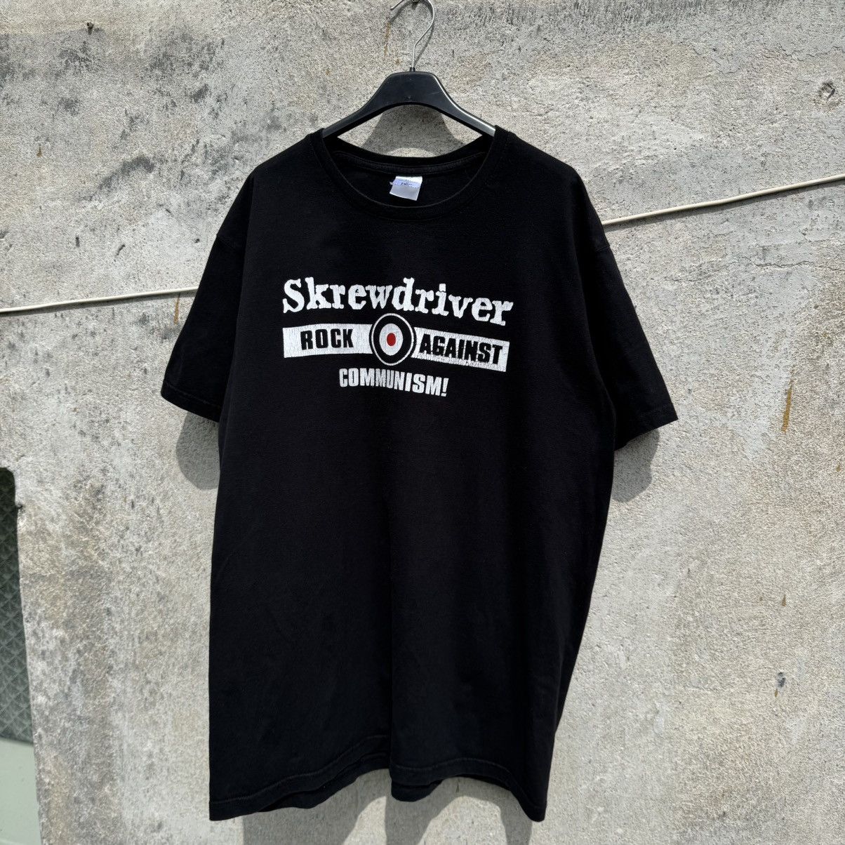 Band Tees Vintage Skrewdriver Rock Against Communism UK Punk Rock Band Size US L / EU 52-54 / 3 - 8 Thumbnail