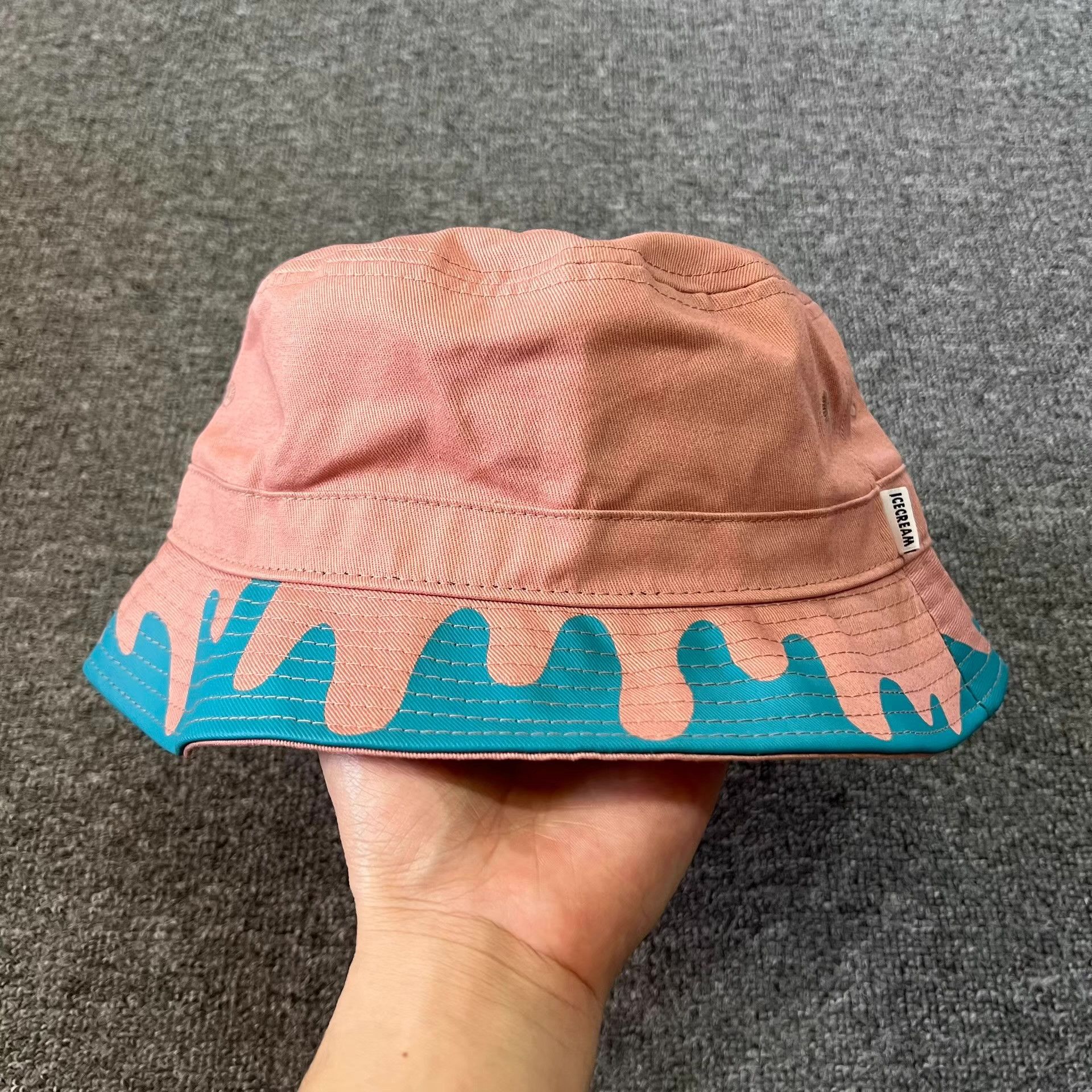 Billionaire Boys Club BBC ICECREAM Strawberry Melted Ice Cream Bucket Hat Q7 Size ONE SIZE - 2 Thumbnail