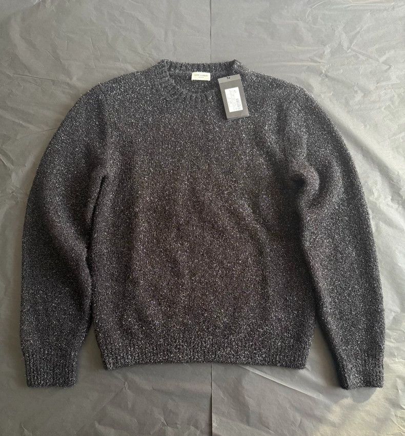 Yves Saint Laurent Saint Laurent Black wool cashmere sweater 2502-Nextarrow Size US M / EU 48-50 / 2 - 2 Thumbnail