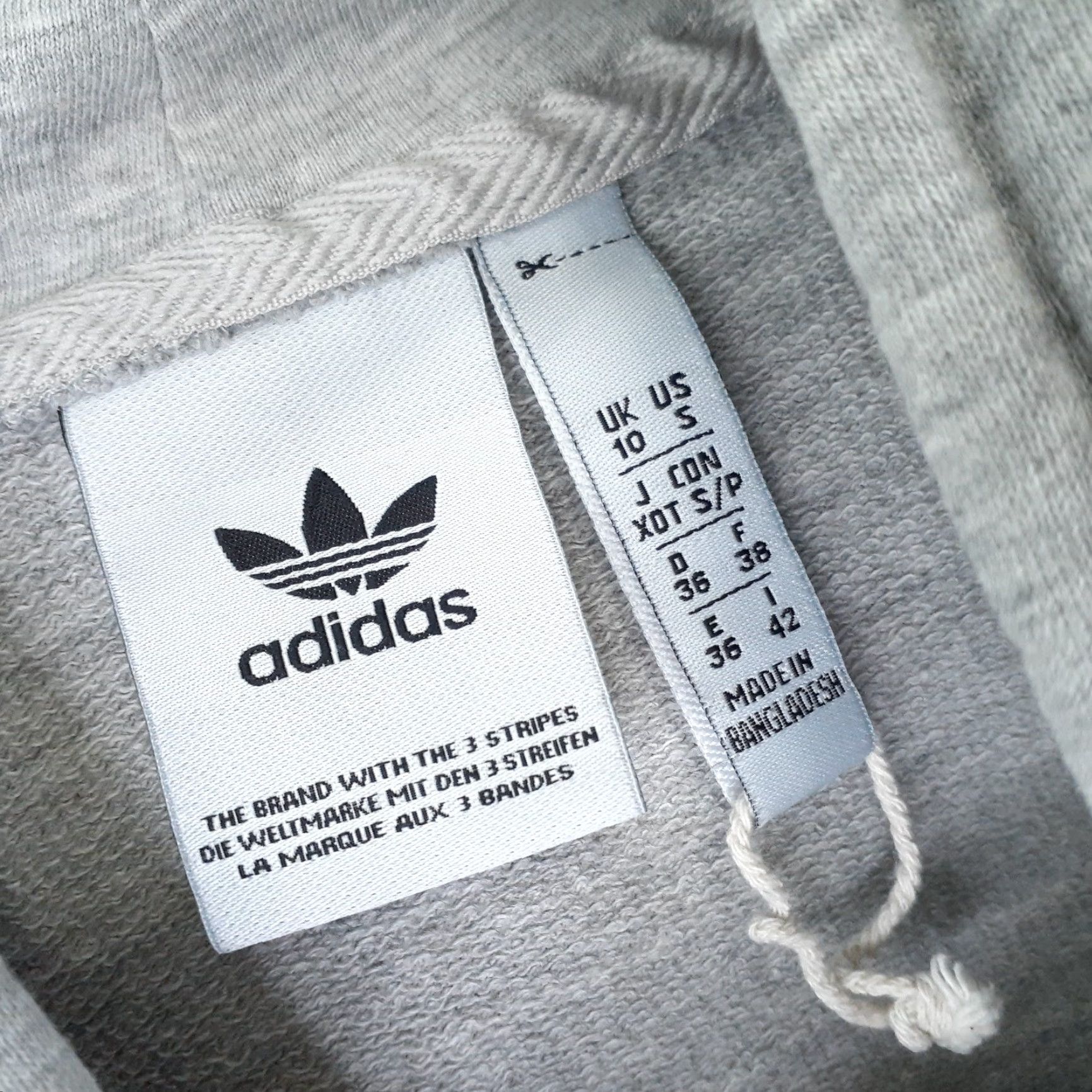 Adidas Adidas Long Sleeve Hoodie Trefoil Small Gray Unisex Adults S Pullover Casual Size US S / EU 44-46 / 1 - 4 Thumbnail