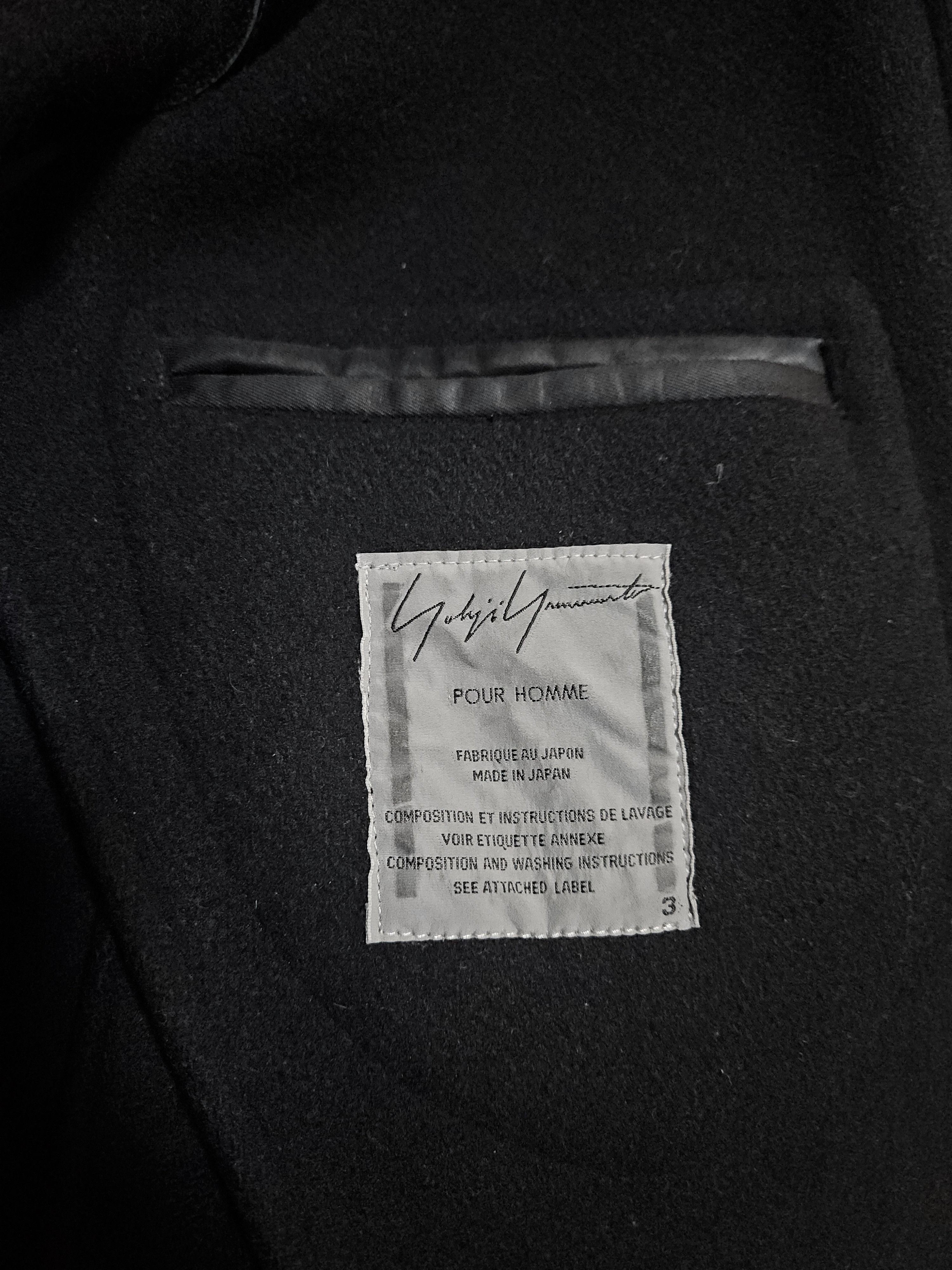 Yohji Yamamoto AW04 Back Zip & Leather Collar Jacket Size US L / EU 52-54 / 3 - 7 Thumbnail