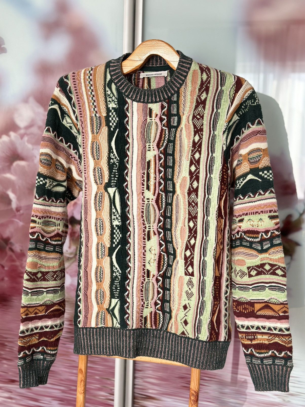 Wood Wood Wood Wood Men's Beckett Coogi Knit Multicolor 100% wool Size US M / EU 48-50 / 2 - 1 Thumbnail