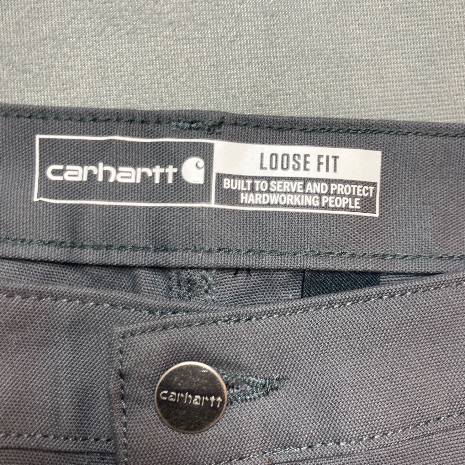 Carhartt Carhartt Work Shorts Womens 12 Gray Canvas Loose Fit Flex Size 34" / US 12 / IT 48 - 3 Thumbnail