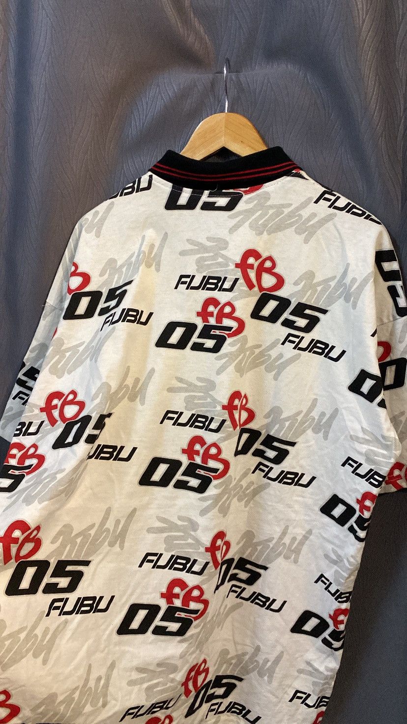 Fubu VINTAGE 90's FUBU HIPHOP AOP POLO TEE Size US XL / EU 56 / 4 - 8 Thumbnail