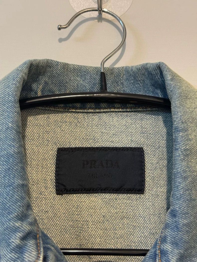Prada Prada New triangle logo denim jacket 2501-Nextarrow Size US L / EU 52-54 / 3 - 3 Thumbnail