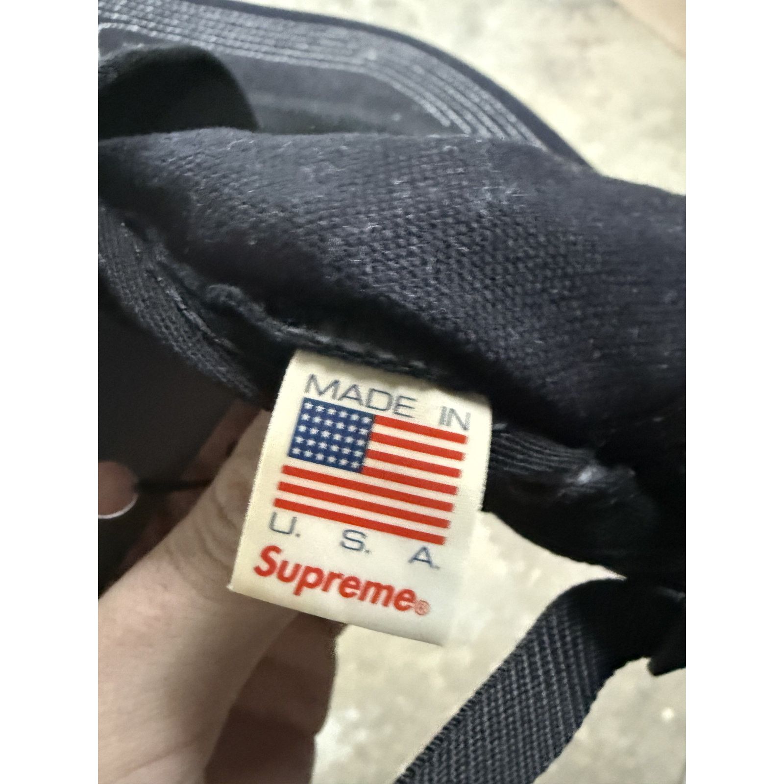 Supreme Supreme 6 Panel Cap Black White Used OSFM Size ONE SIZE - 3 Thumbnail