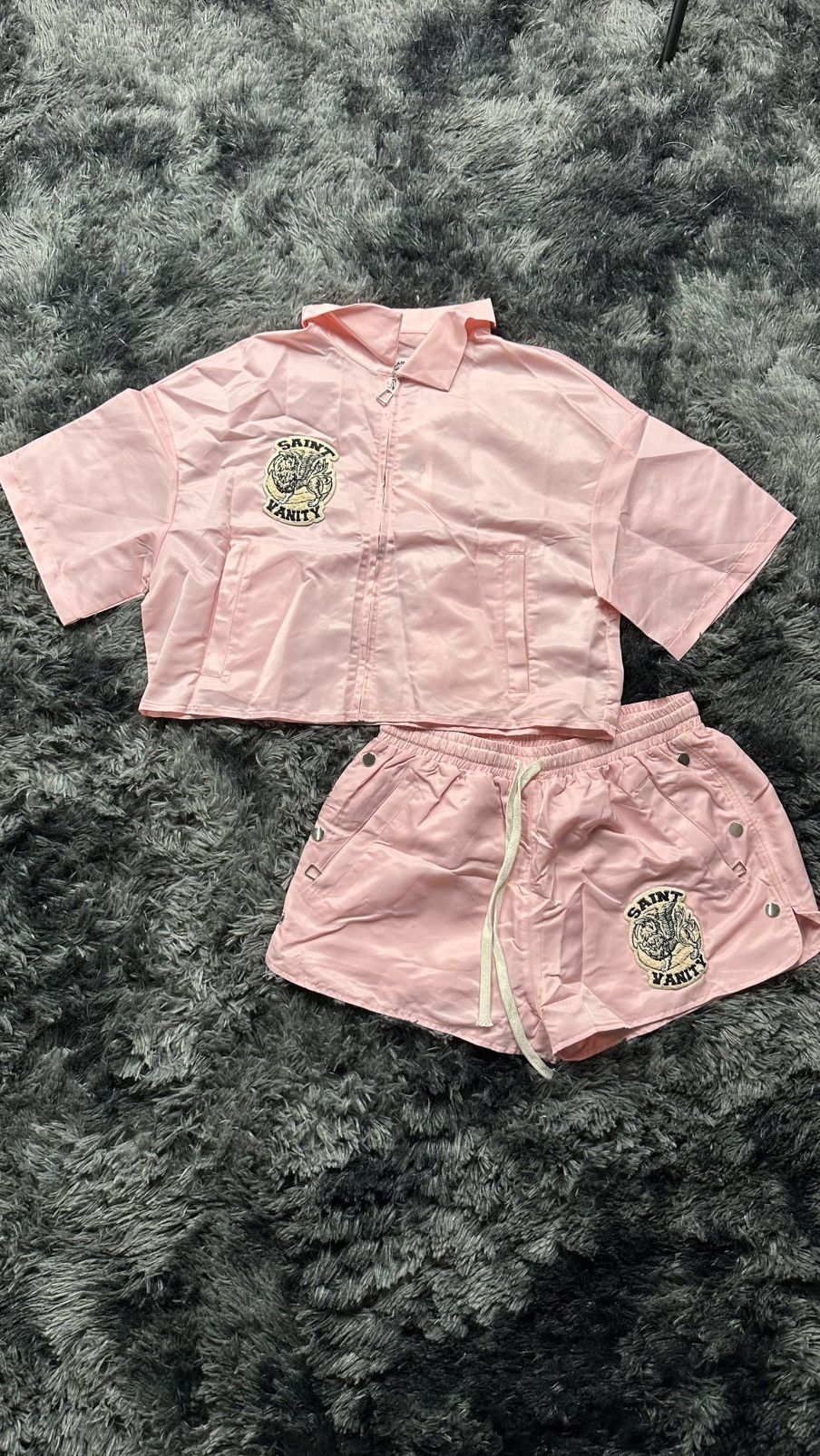 Saint Vanity Pink Nylon Set- XL