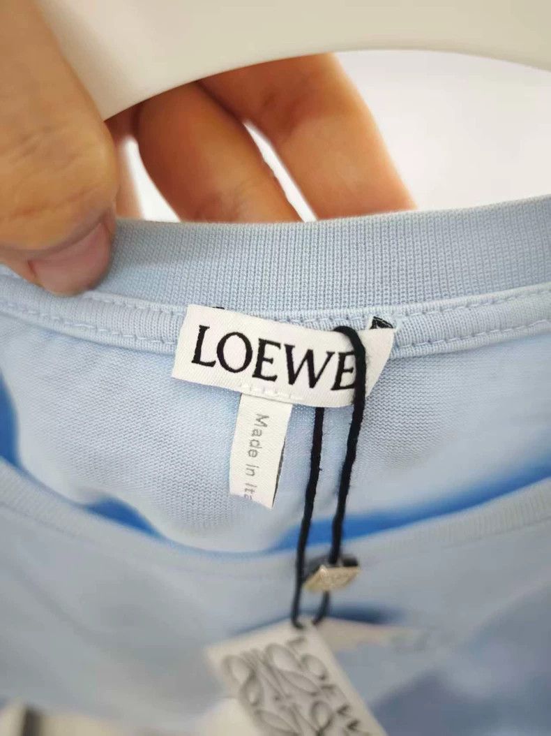 Loewe LOEWE Light blue short-sleeved T-shirt Size M / US 6-8 / IT 42-44 - 3 Thumbnail