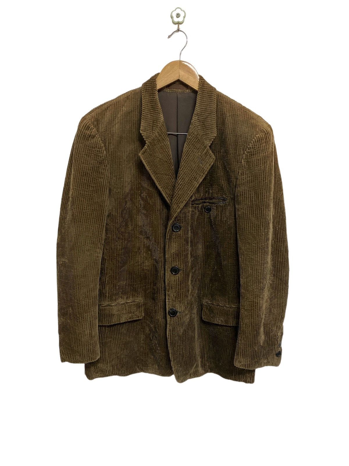 Issey Miyake × Vintage Vintage Issey Miyake Men Corduroy Blazer Coat Size US S / EU 44-46 / 1 - 2 Thumbnail
