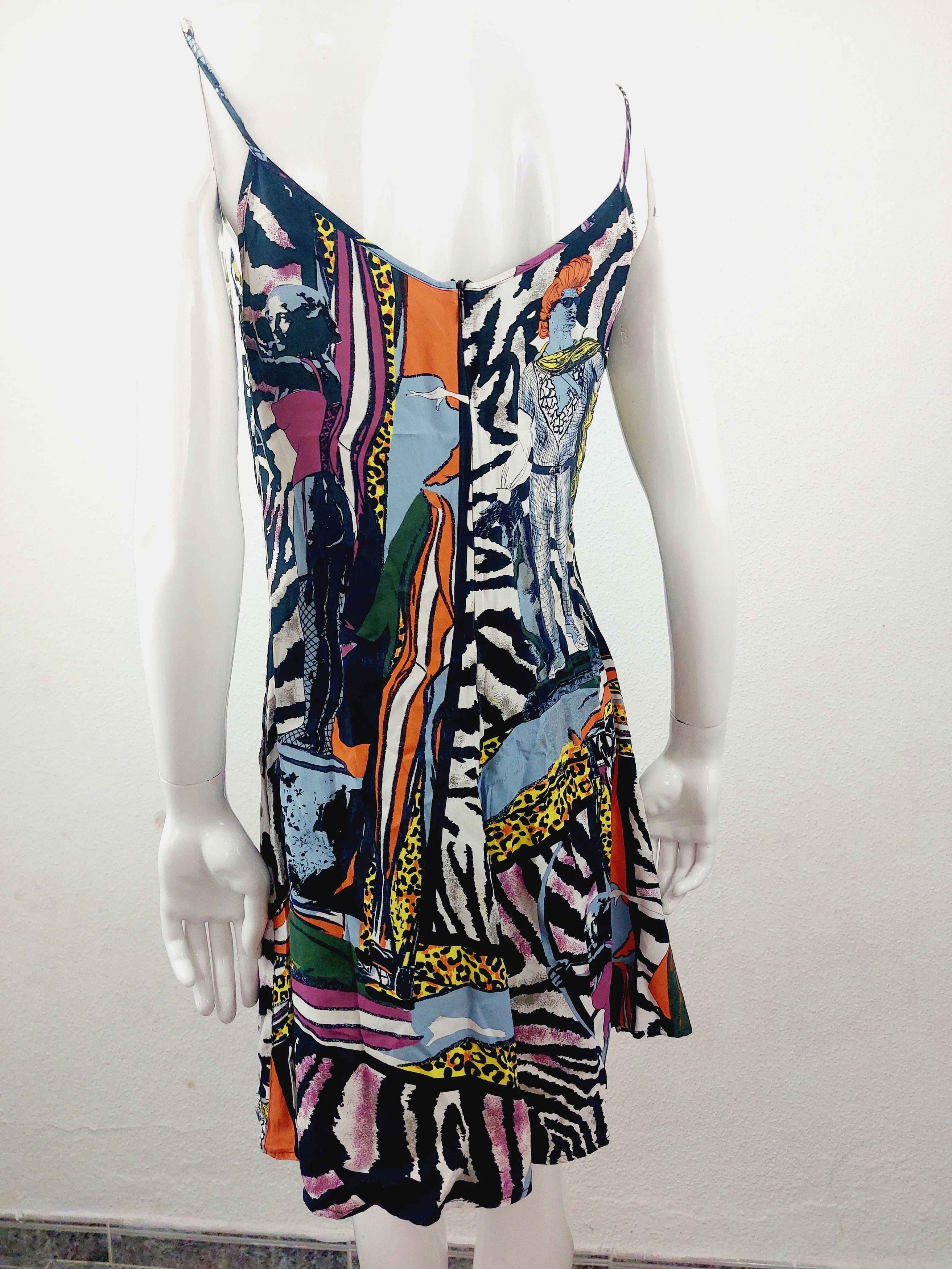Jean Paul Gaultier Jean Paul Gaultier Cartoon Pop Art Zebra Mini Dress Size M / US 6-8 / IT 42-44 - 10 Thumbnail