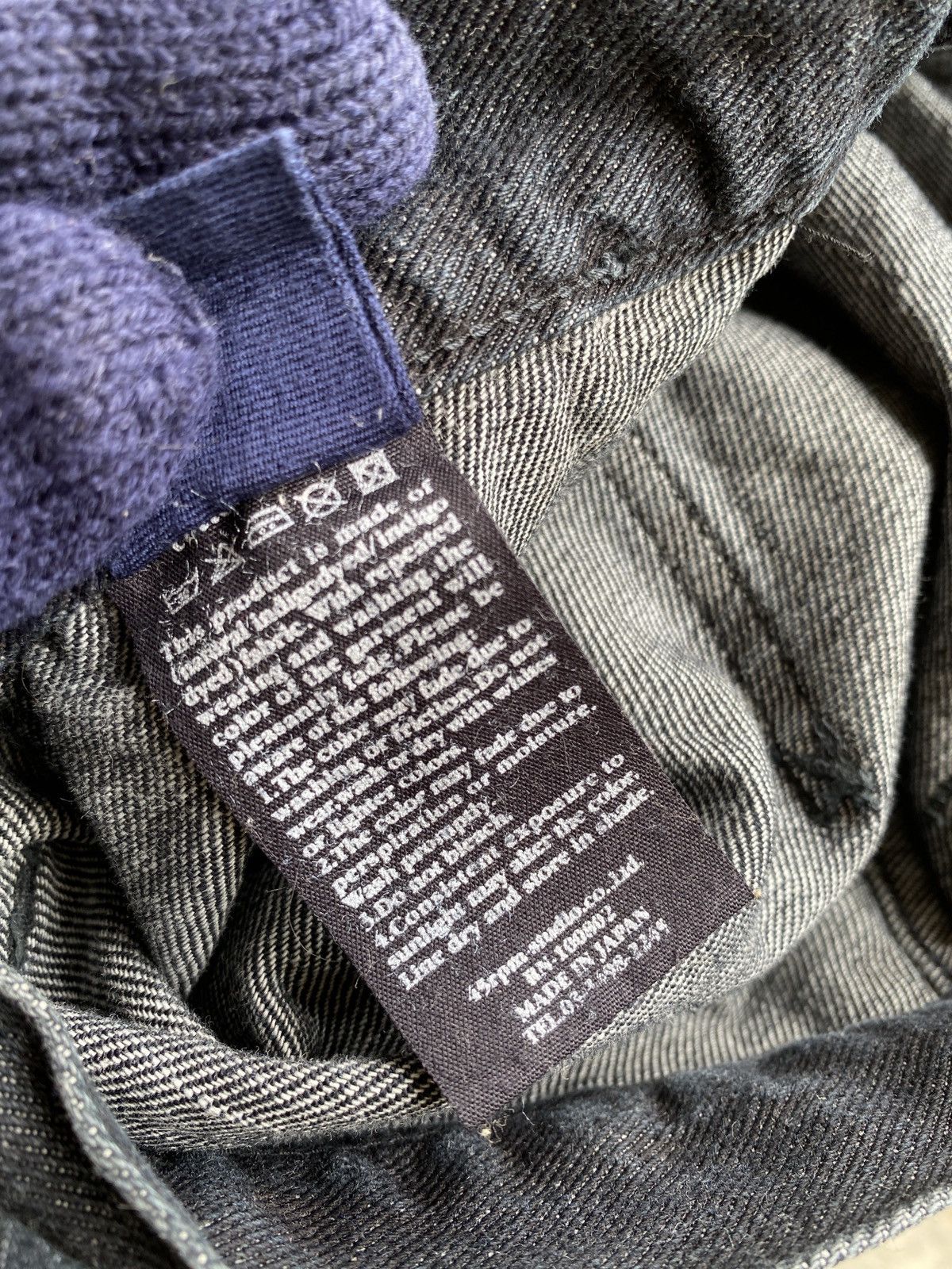 45rpm × Indigo × Japanese Brand 2000s - 45RPM Japan Fatigue Indigo Blue Faded Flare Denim Size US 26 / EU 42 - 17 Thumbnail