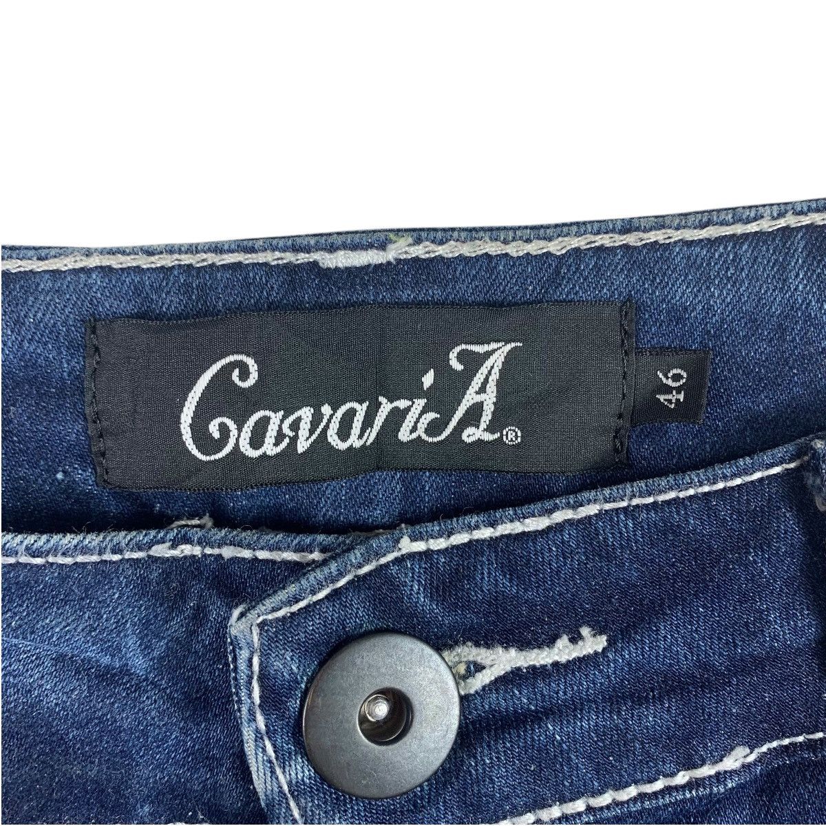 If Six Was Nine × Japanese Brand CAVARIA Distressed skinny jeans Size 31" - 3 Thumbnail