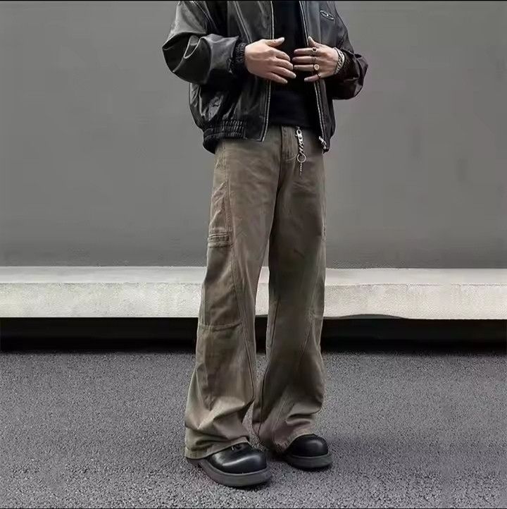 Japanese Brand × Jean Vintage Brown Cargo Washed Jeans Size US 28 / EU 44 - 2 Thumbnail