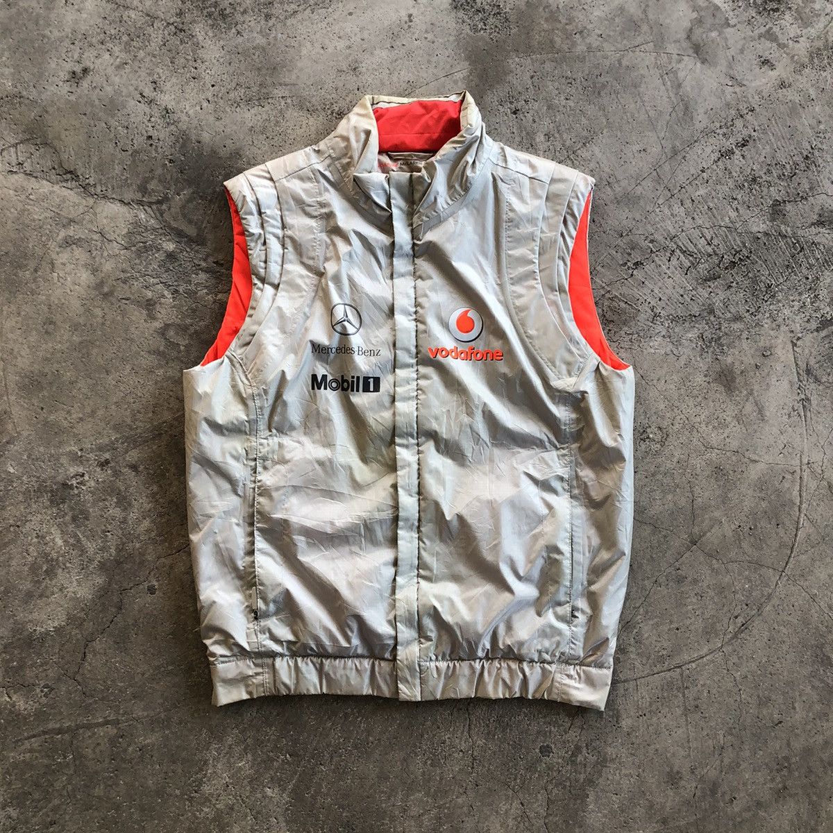 Formula 1 × Mercedes-Benz Vodafone McLaren Mercedes F1 Racing Vest Gilet Jacket Size US S / EU 44-46 / 1 - 1 Thumbnail
