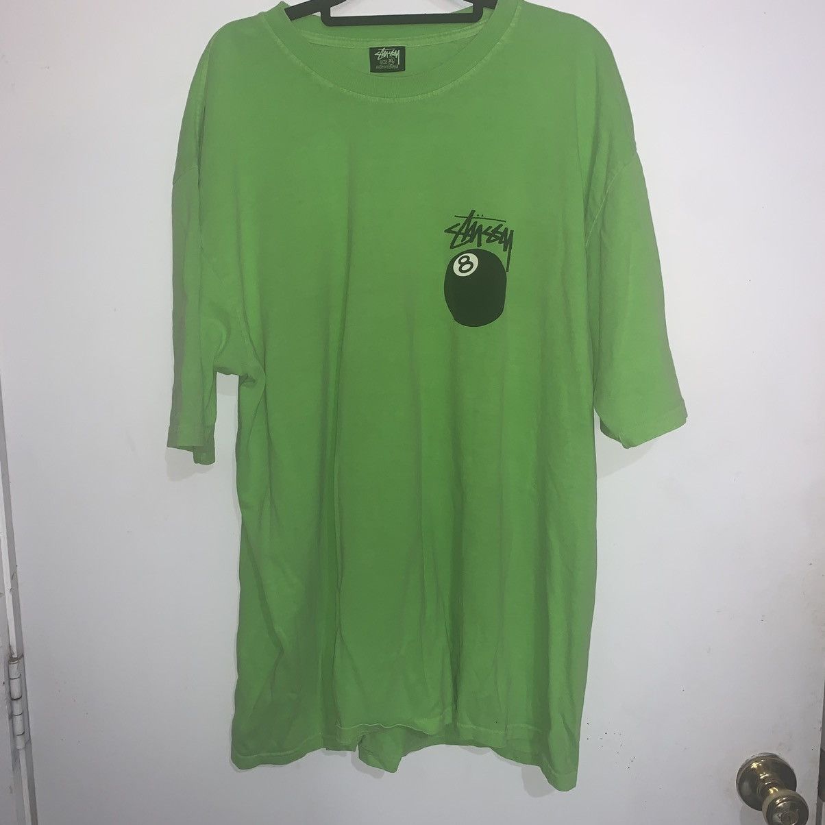 Stussy Stussy 8 Ball Pigment Dyed Tee Green Size XL Size US XL / EU 56 / 4 - 1 Thumbnail