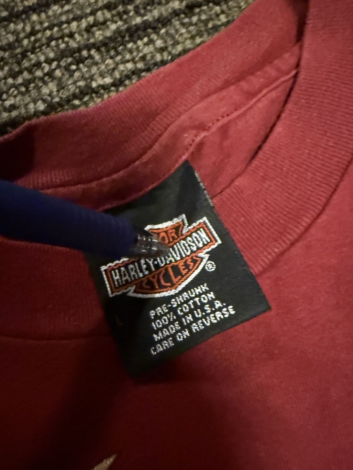 Vintage Faded 90s Harley Davidson Made in USA Tee Size US L / EU 52-54 / 3 - 3 Thumbnail