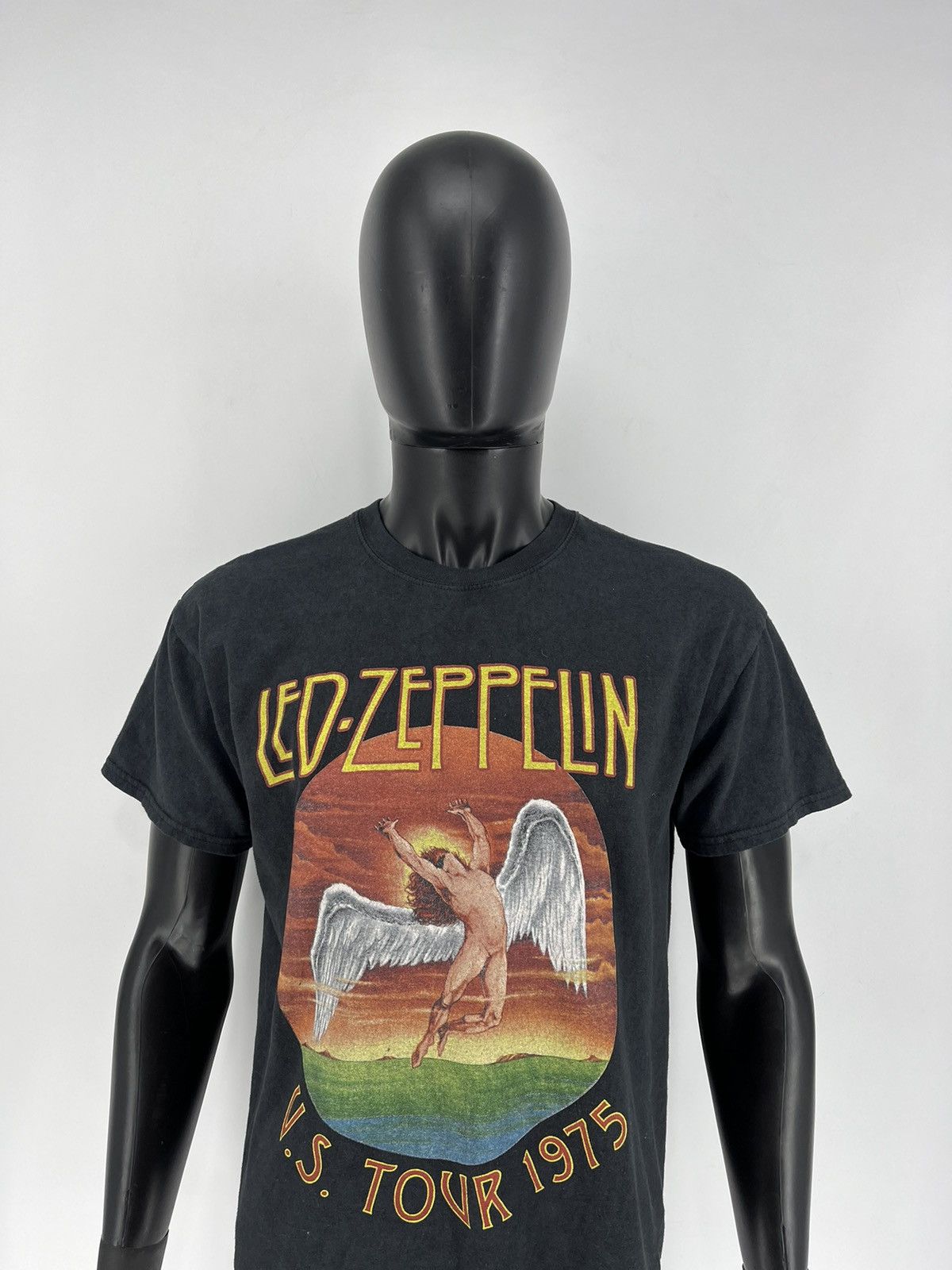 Band Tees Vintage Y2K 00s Led Zeppelin U.S. Tour 1975 Band T-Shirt Size US M / EU 48-50 / 2 - 1 Thumbnail