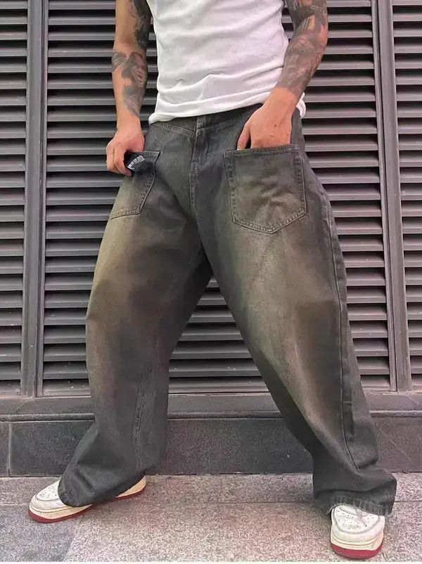 Japanese Brand VIBE Street grunge hip hop washed heavy jeans Size US 32 / EU 48 - 1 Thumbnail