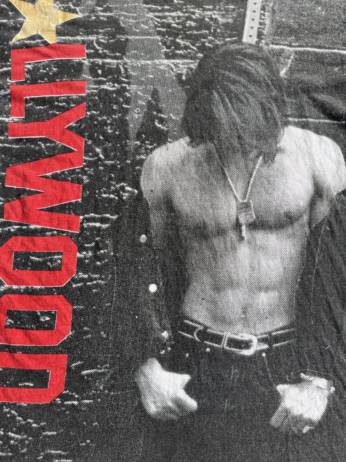 Vintage *RARE* 90s VINTAGE AOP HOLLYWOOD 00s MUSCLE GRUNGE MODEL TEE Size US L / EU 52-54 / 3 - 2 Thumbnail