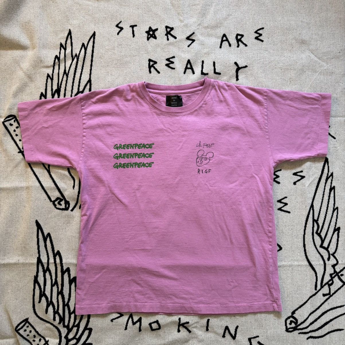 Lil Peep × ROSE IN GOOD FAITH Lil Peep x Rose in Good Faith Green Peace Tee Size US S / EU 44-46 / 1 - 1 Thumbnail