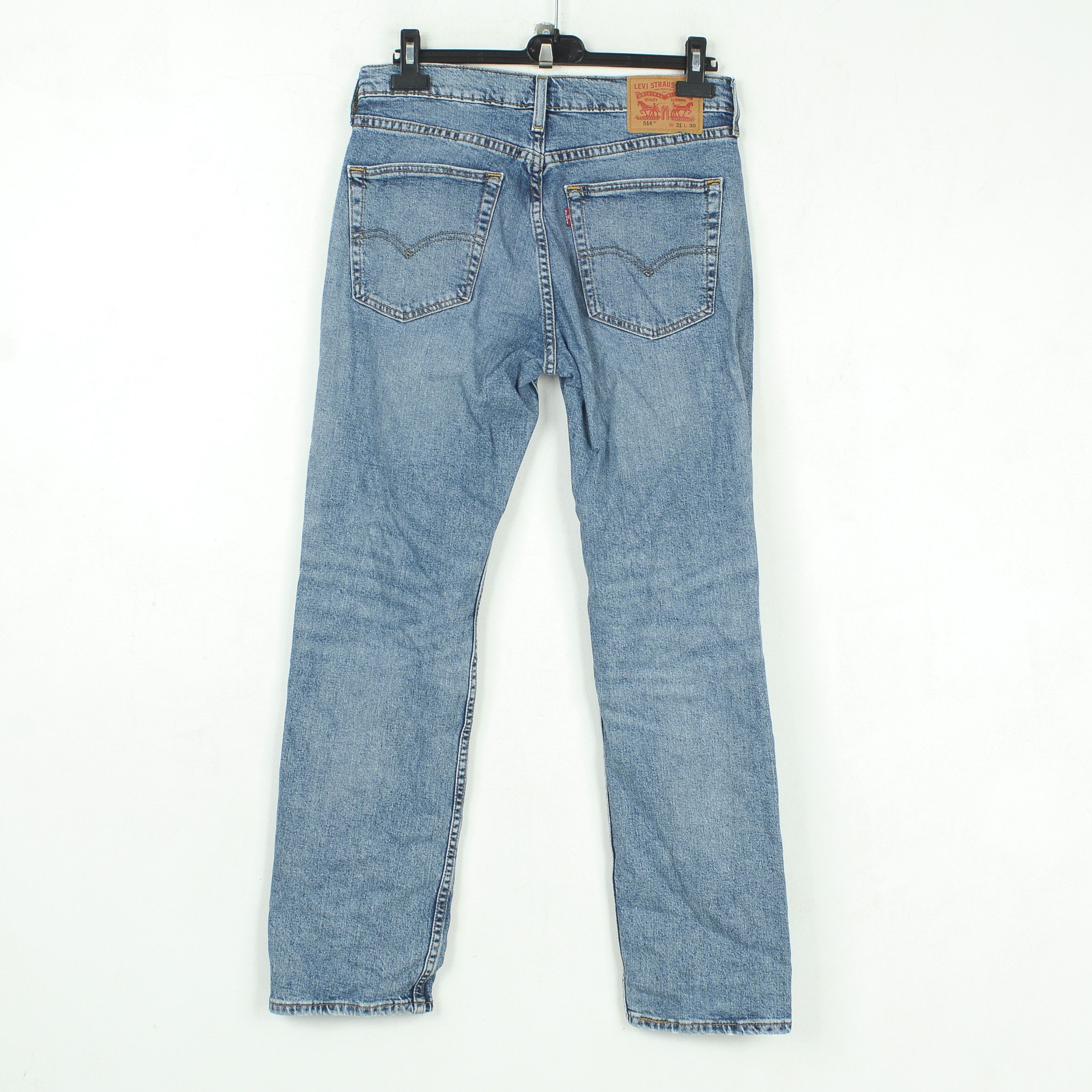 Levi's 514 W31 L30 Straight Jeans Denim Pants Trousers Blue Size US 31 - 3 Thumbnail
