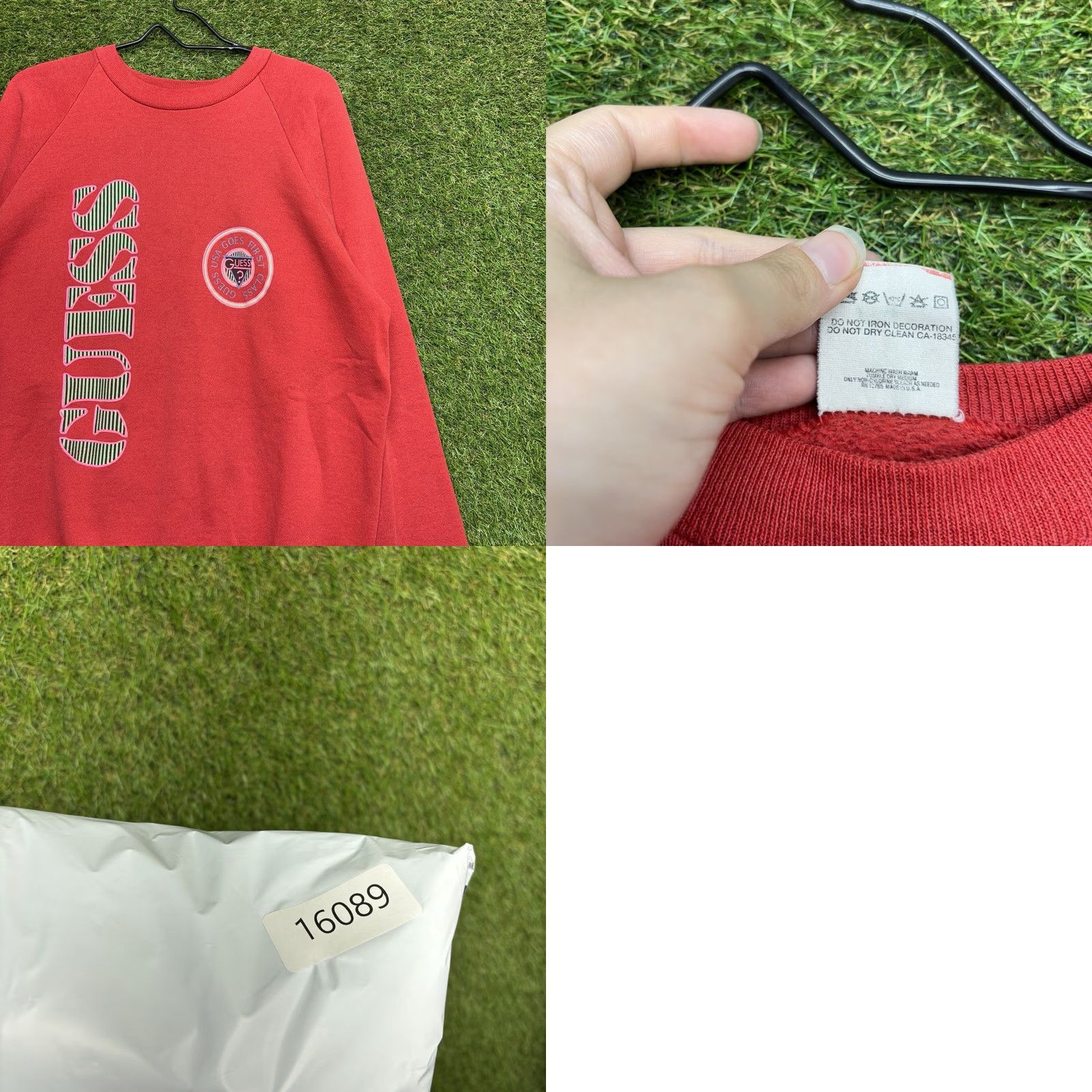 Guess GUESS Sweatshirt Mens XL USA VTG Red Embroidered Crewneck 90s Size US XL / EU 56 / 4 - 8 Thumbnail