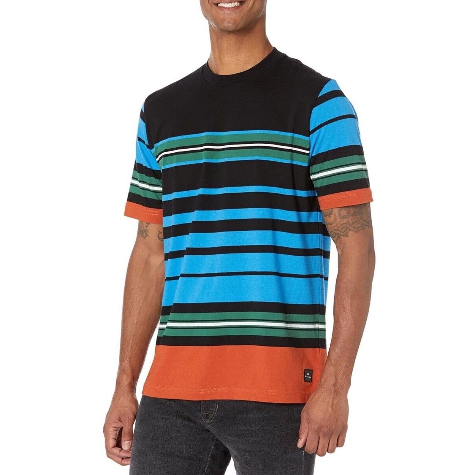 Paul Smith NWT $150 Paul Smith Cotton T-Shirt Sports Stripe Print Sz XS Size US XS / EU 42 / 0 - 1 Thumbnail